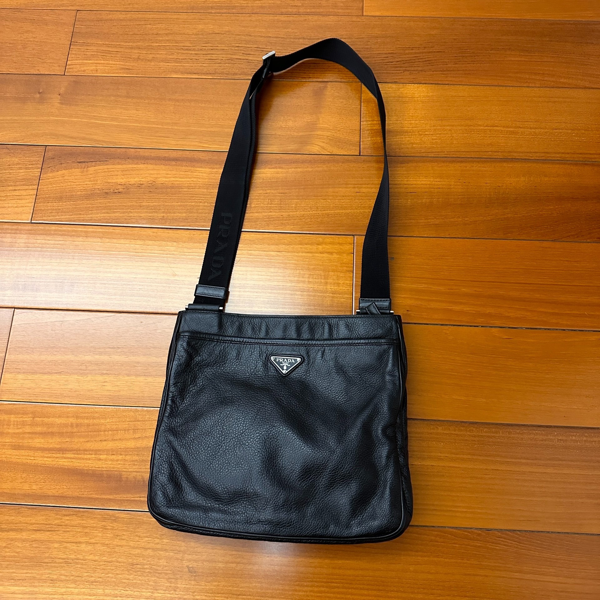 Prada Black Leather Crossbody Bag