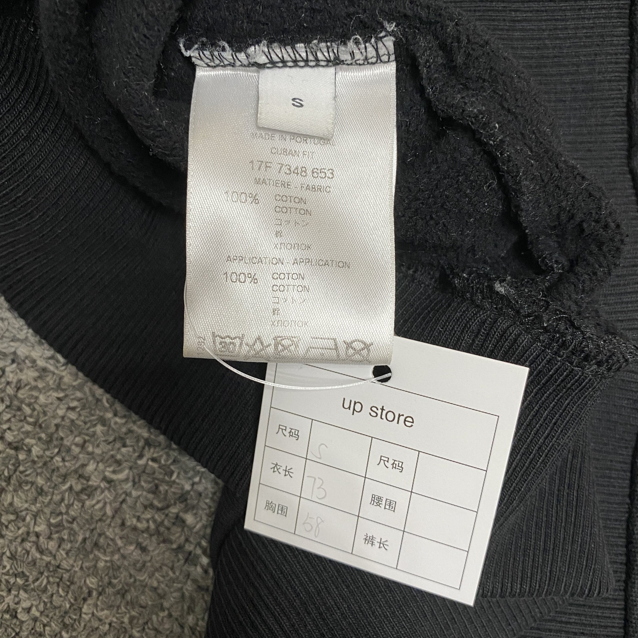 Givenchy Black US Flag Crewneck Sweatshirt — label