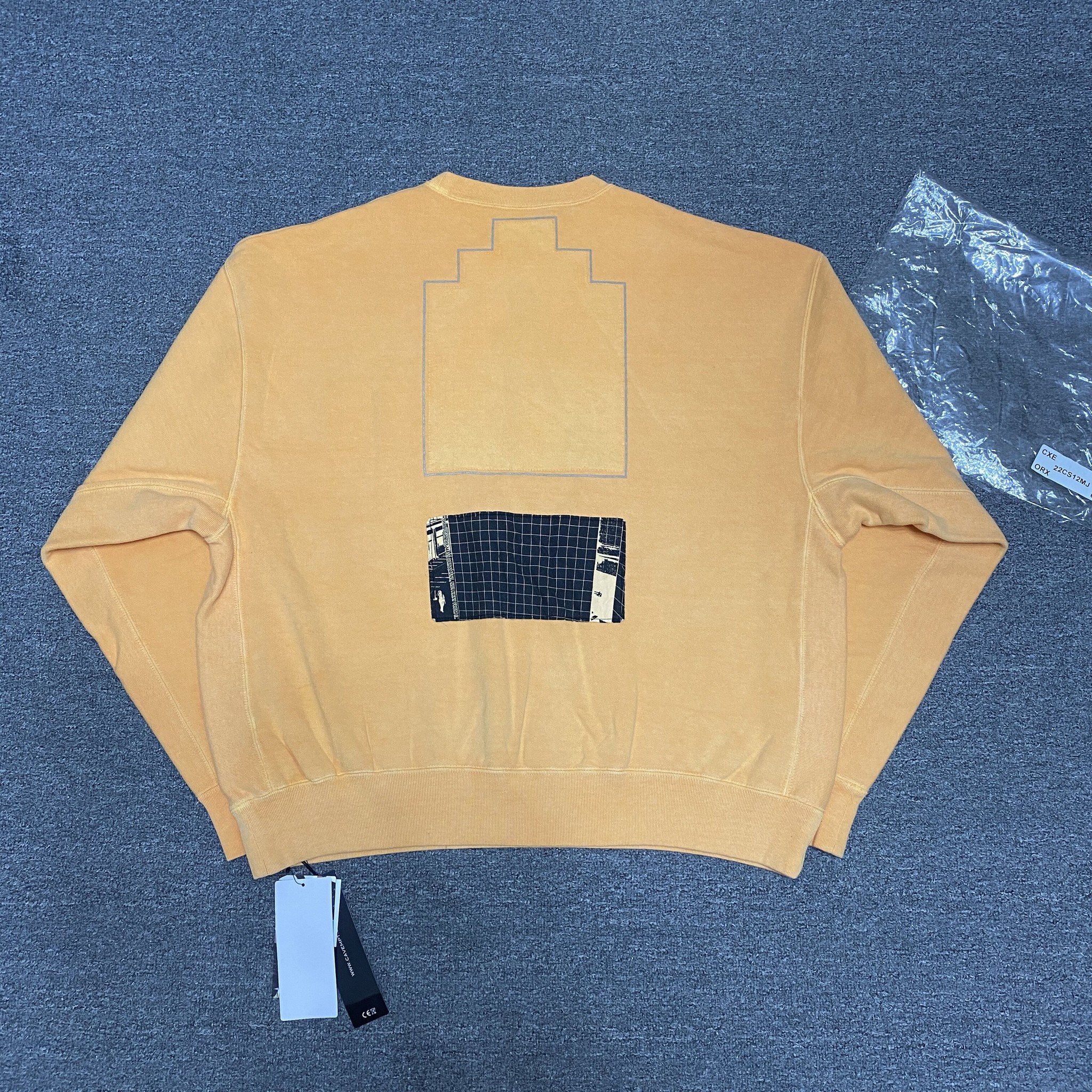 CAV EMPT 22AW Washed Crewneck Sweatshirt — detail