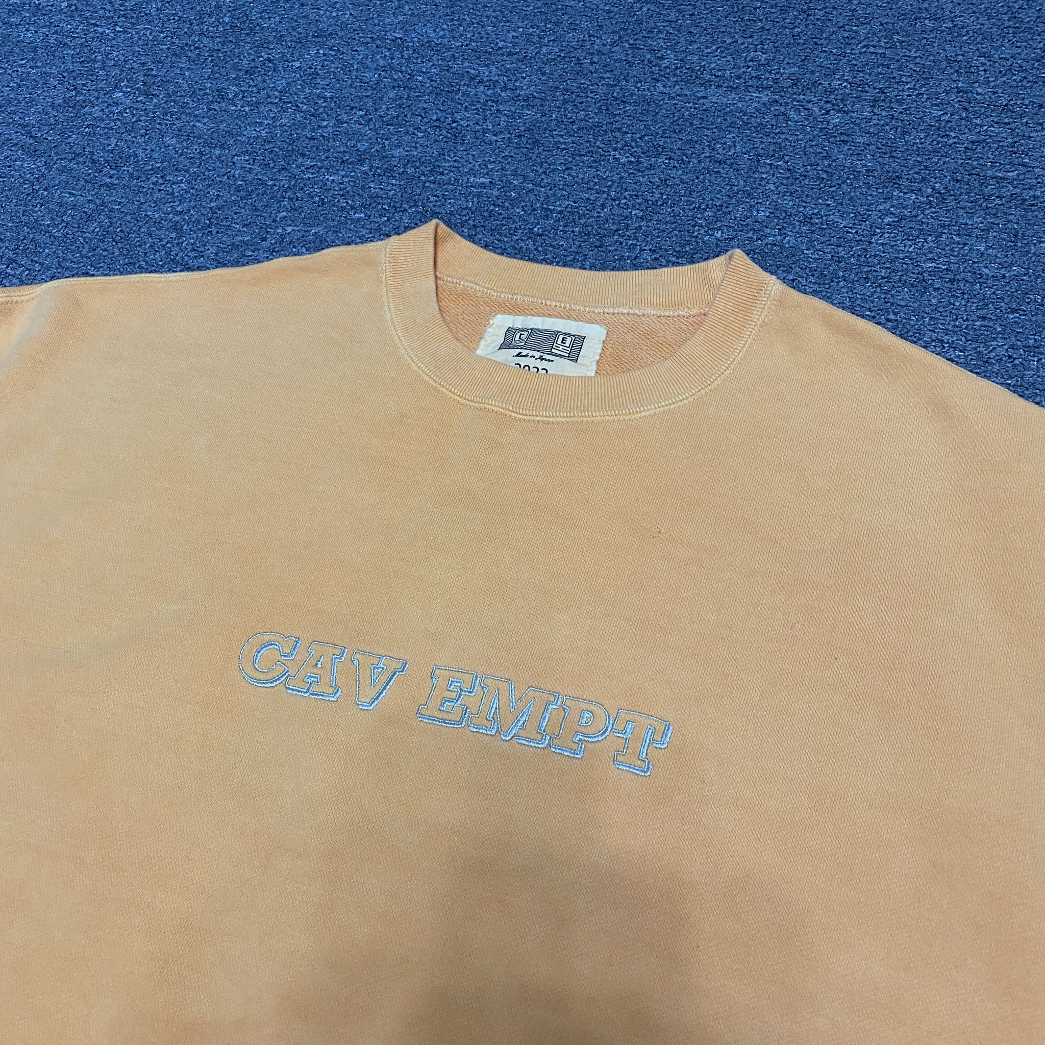 CAV EMPT 22AW Washed Crewneck Sweatshirt — back