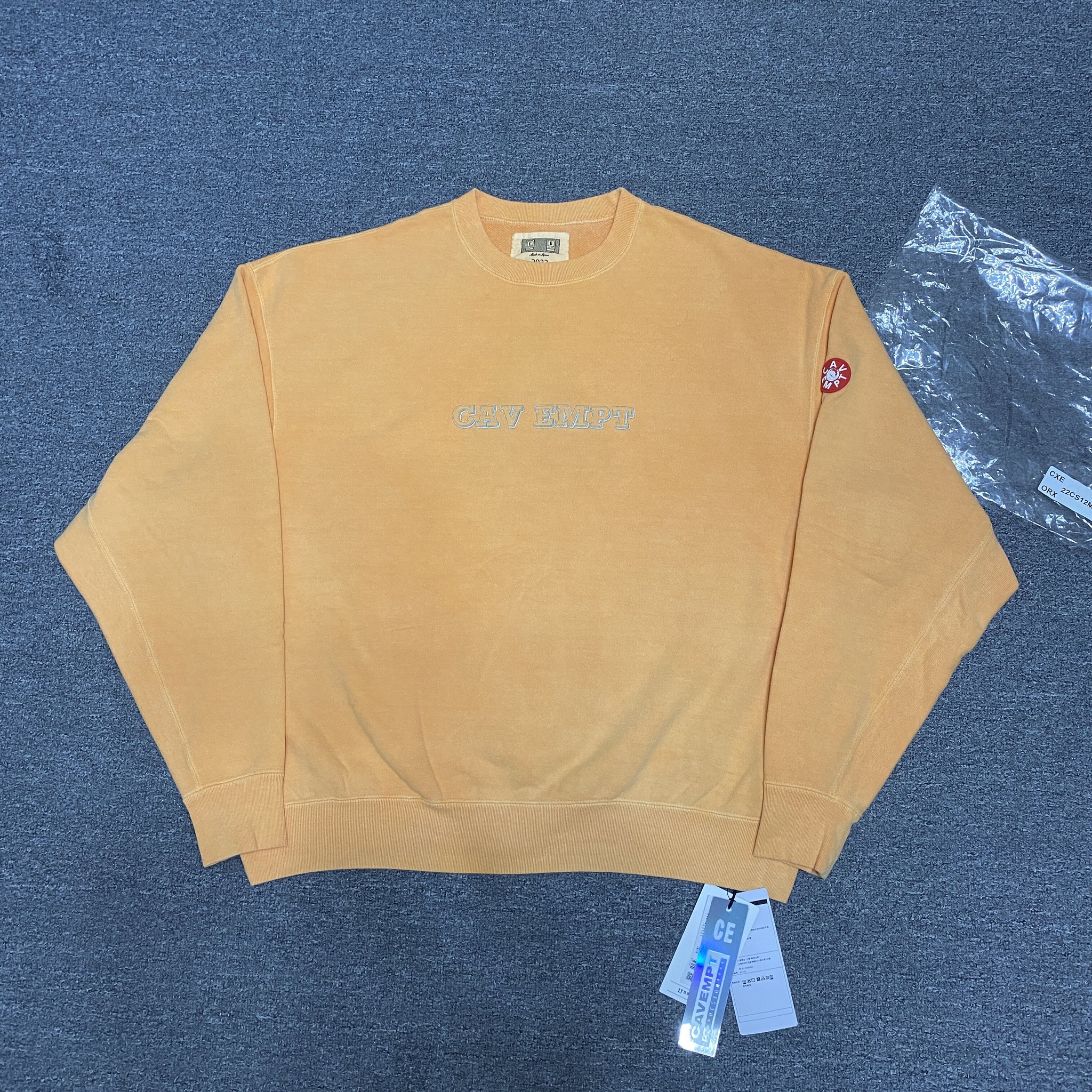 CAV EMPT 22AW Washed Crewneck Sweatshirt