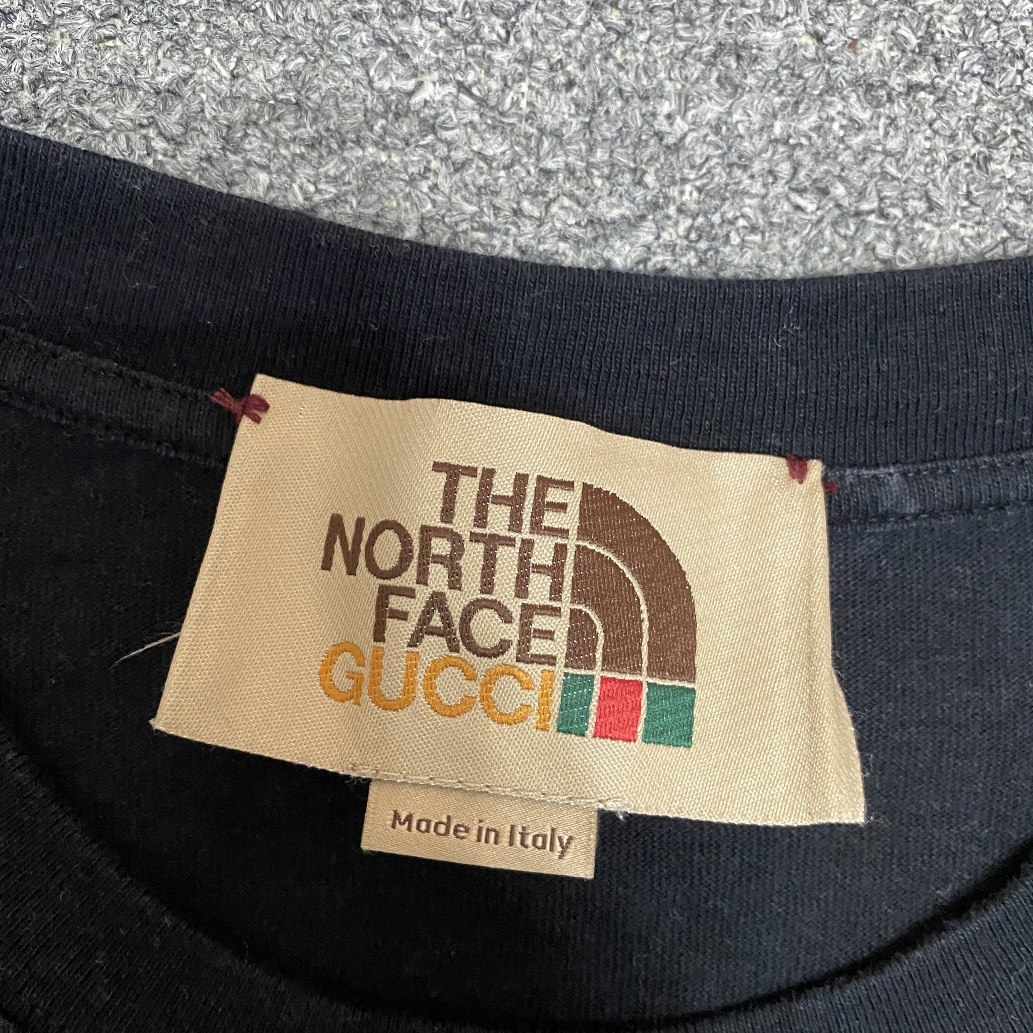 Gucci x TNF Black Short Sleeve Tee — back