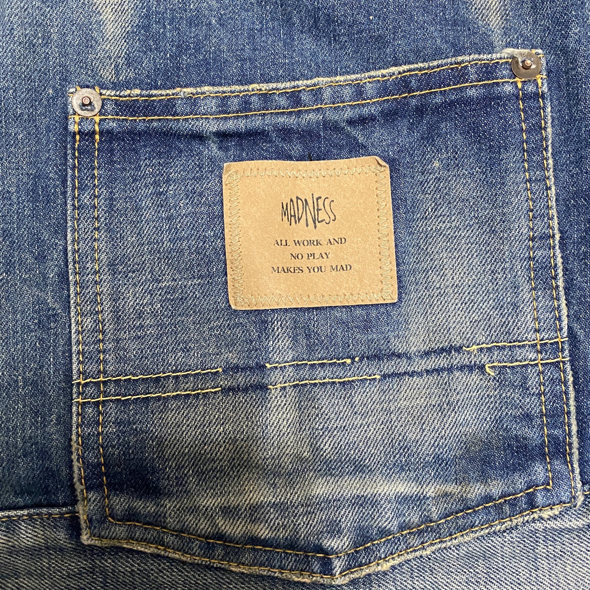 MADNESS 20AW Faded Denim Jacket — back