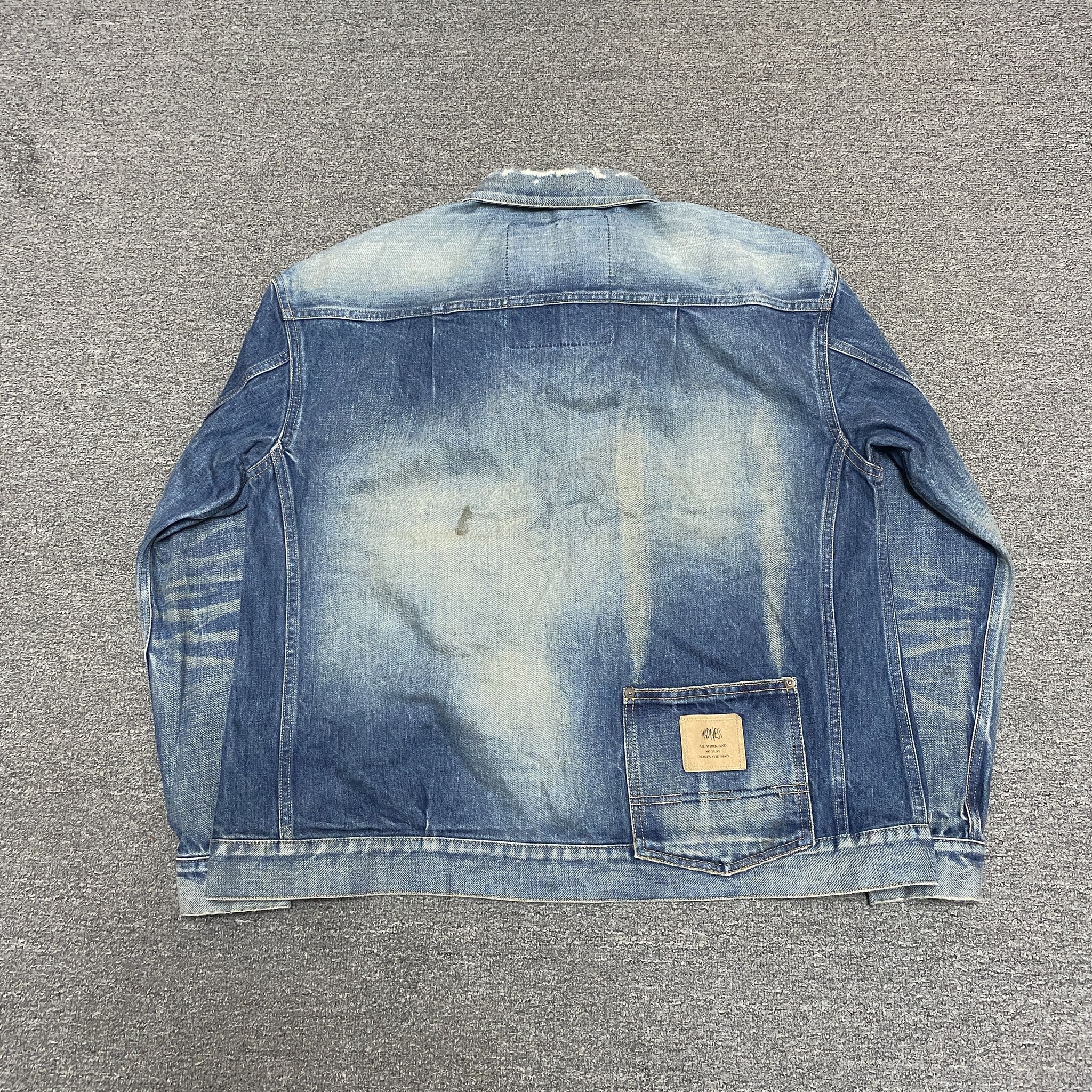MADNESS 20AW Faded Denim Jacket — front