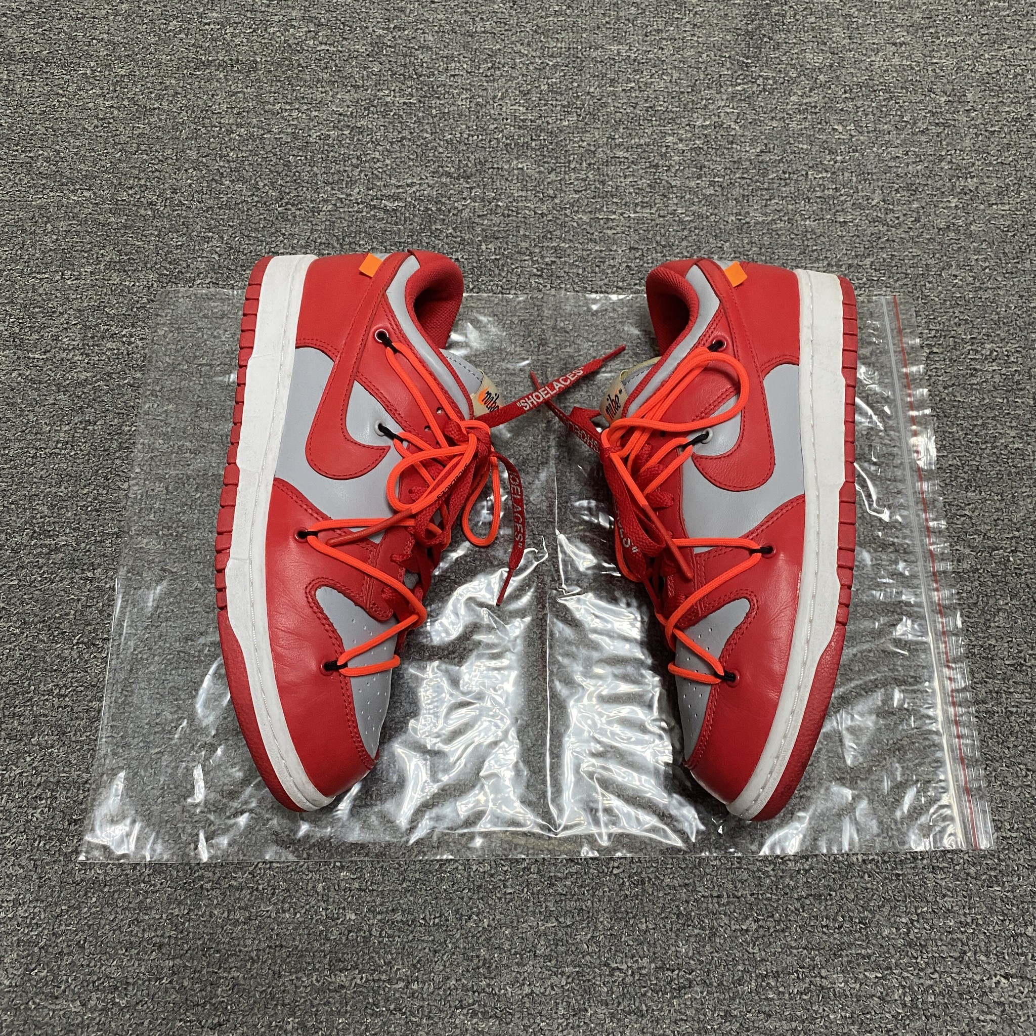 Off-White Nike Dunk Sneakers Size 43 — label