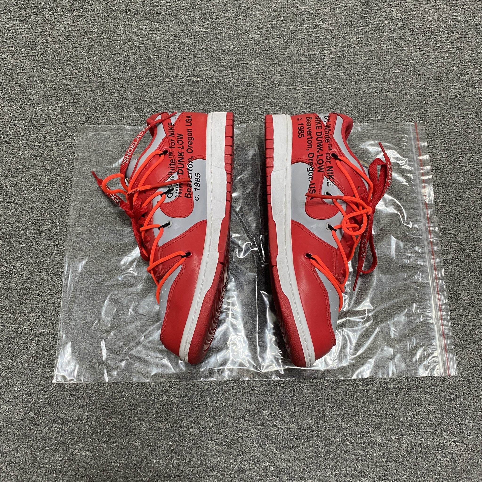 Off-White Nike Dunk Sneakers Size 43 — back