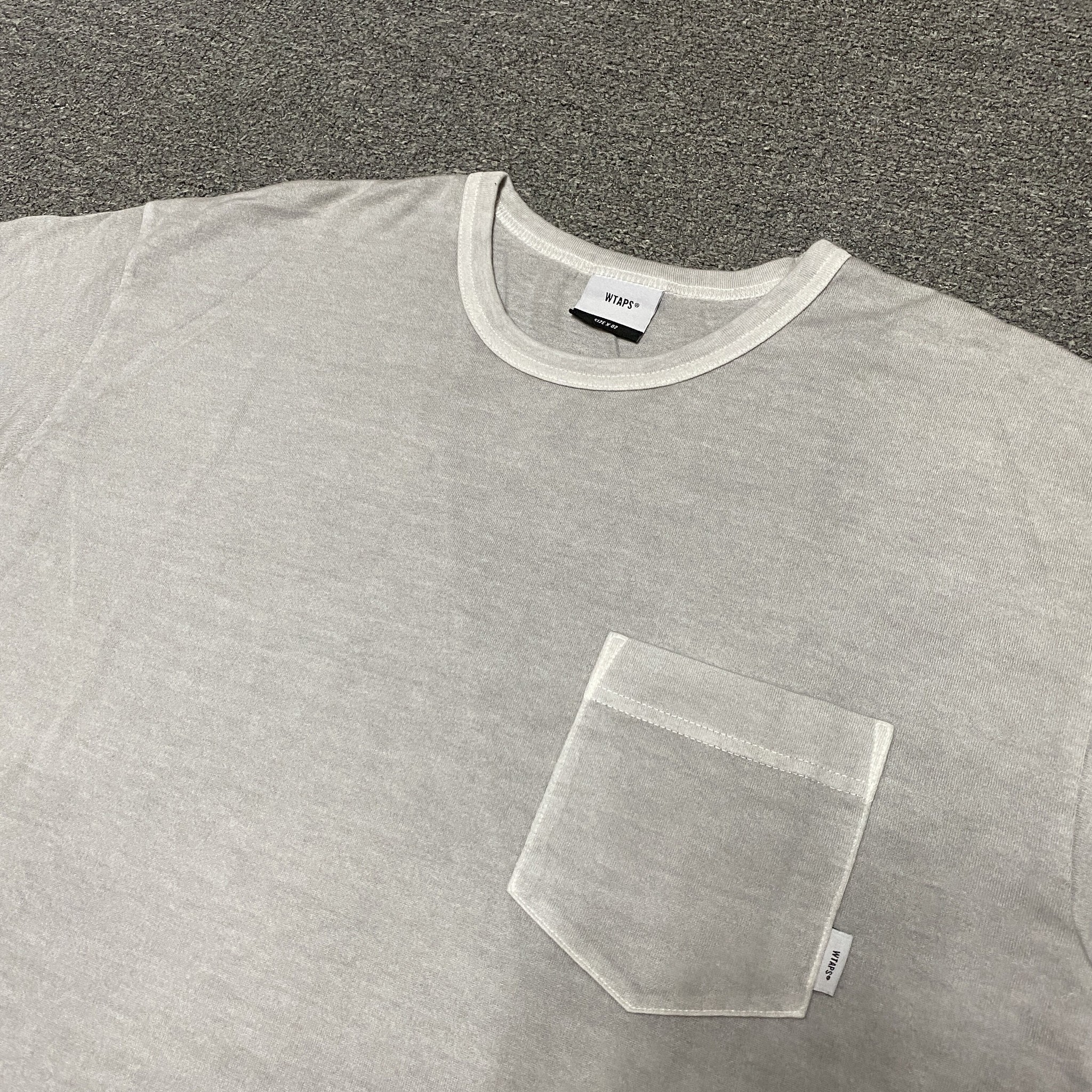 WTAPS 20SS BLANK Washed Short Sleeve Tee — detail