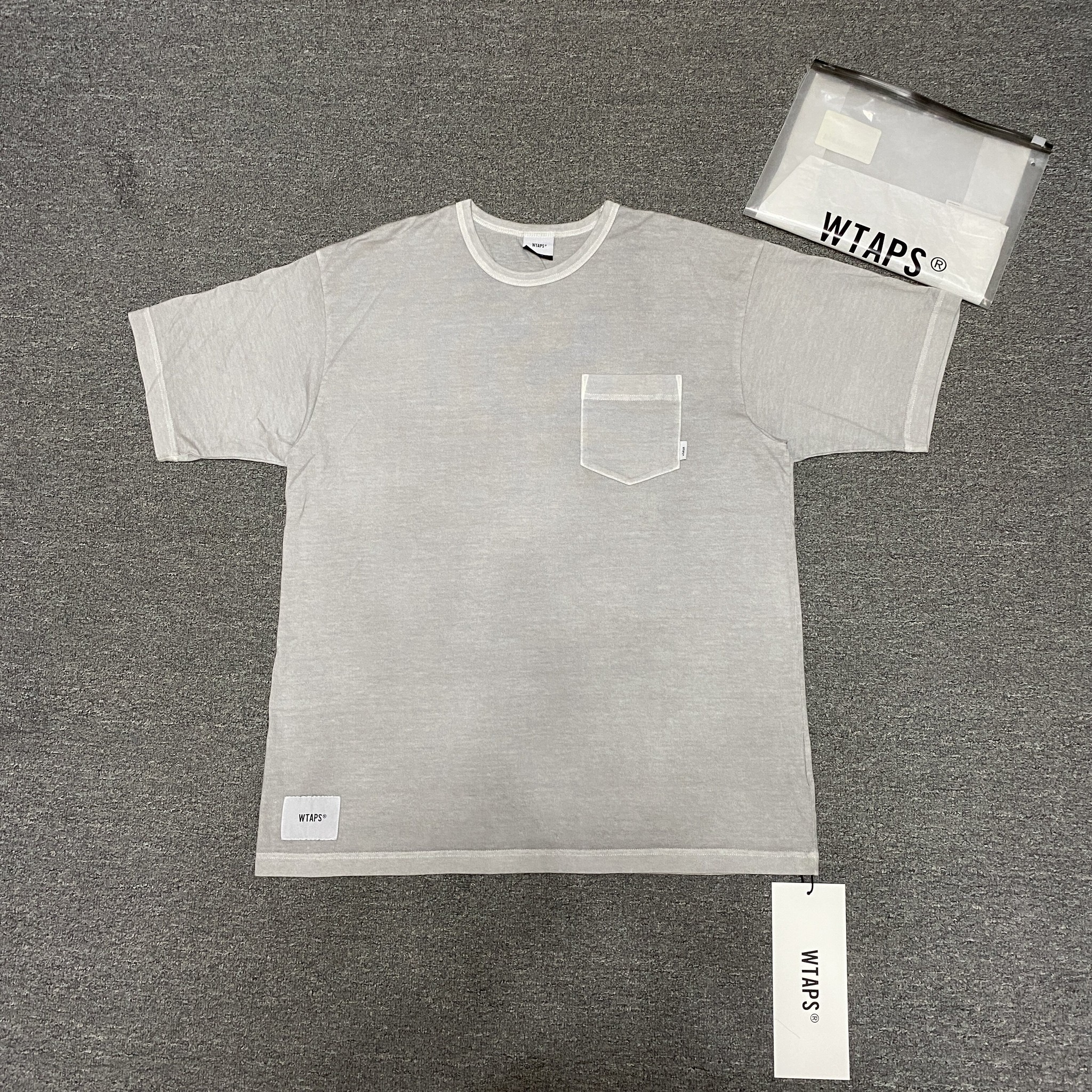 WTAPS 20SS BLANK Washed Short Sleeve Tee