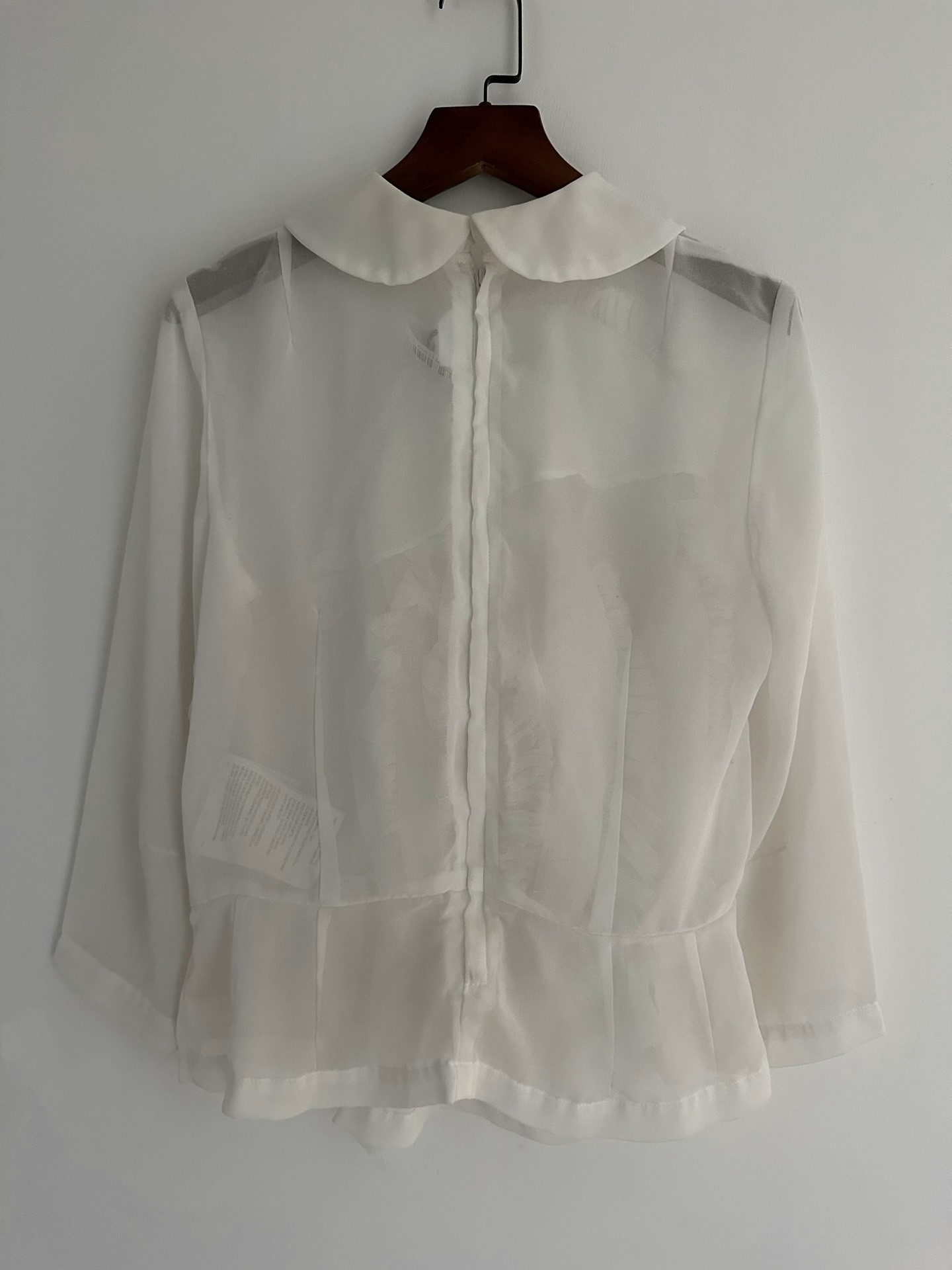 Comme des Garcons Sheer Rose Top — front