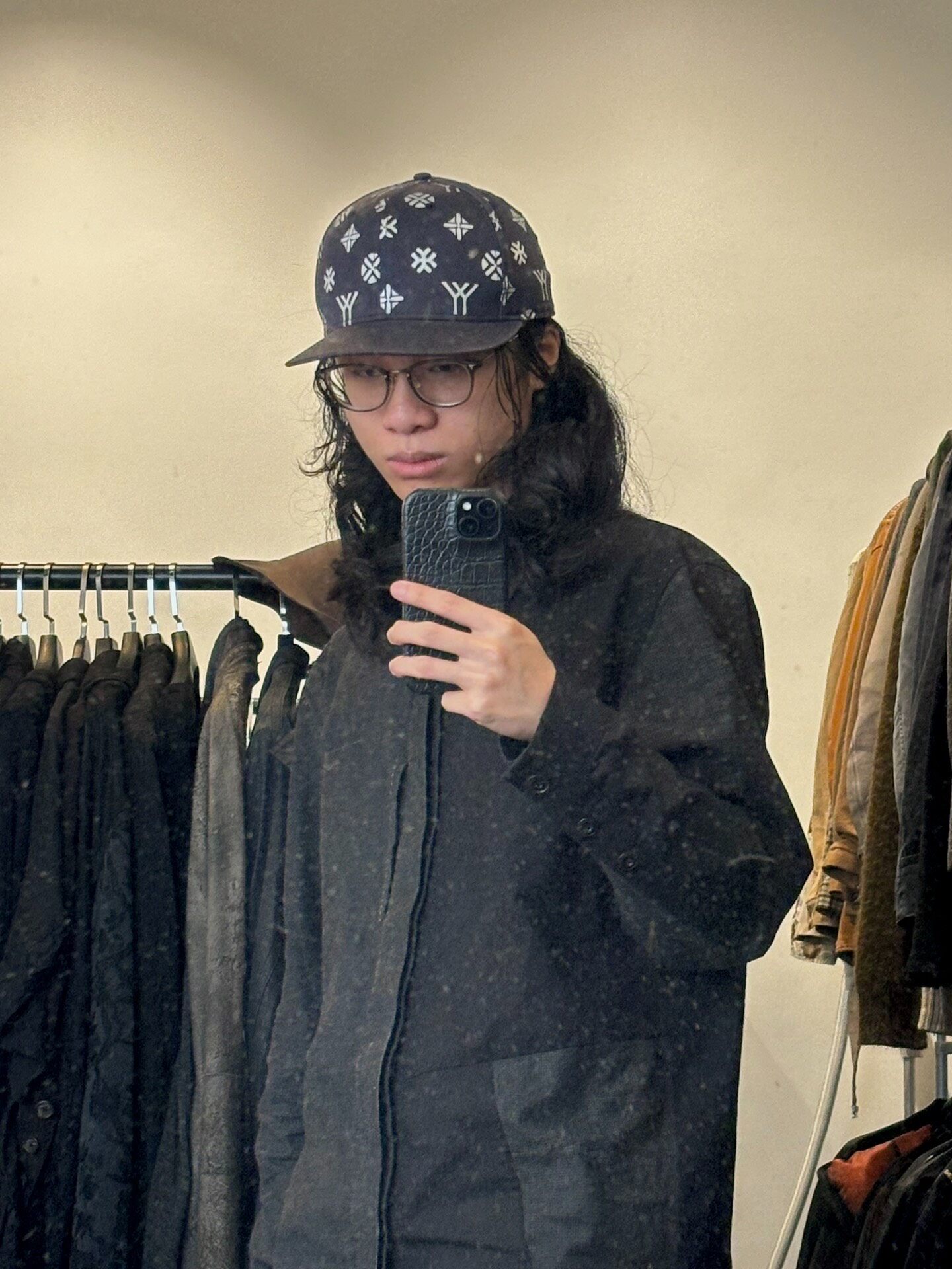 Yohji Yamamoto F/W07 YY Print Cap