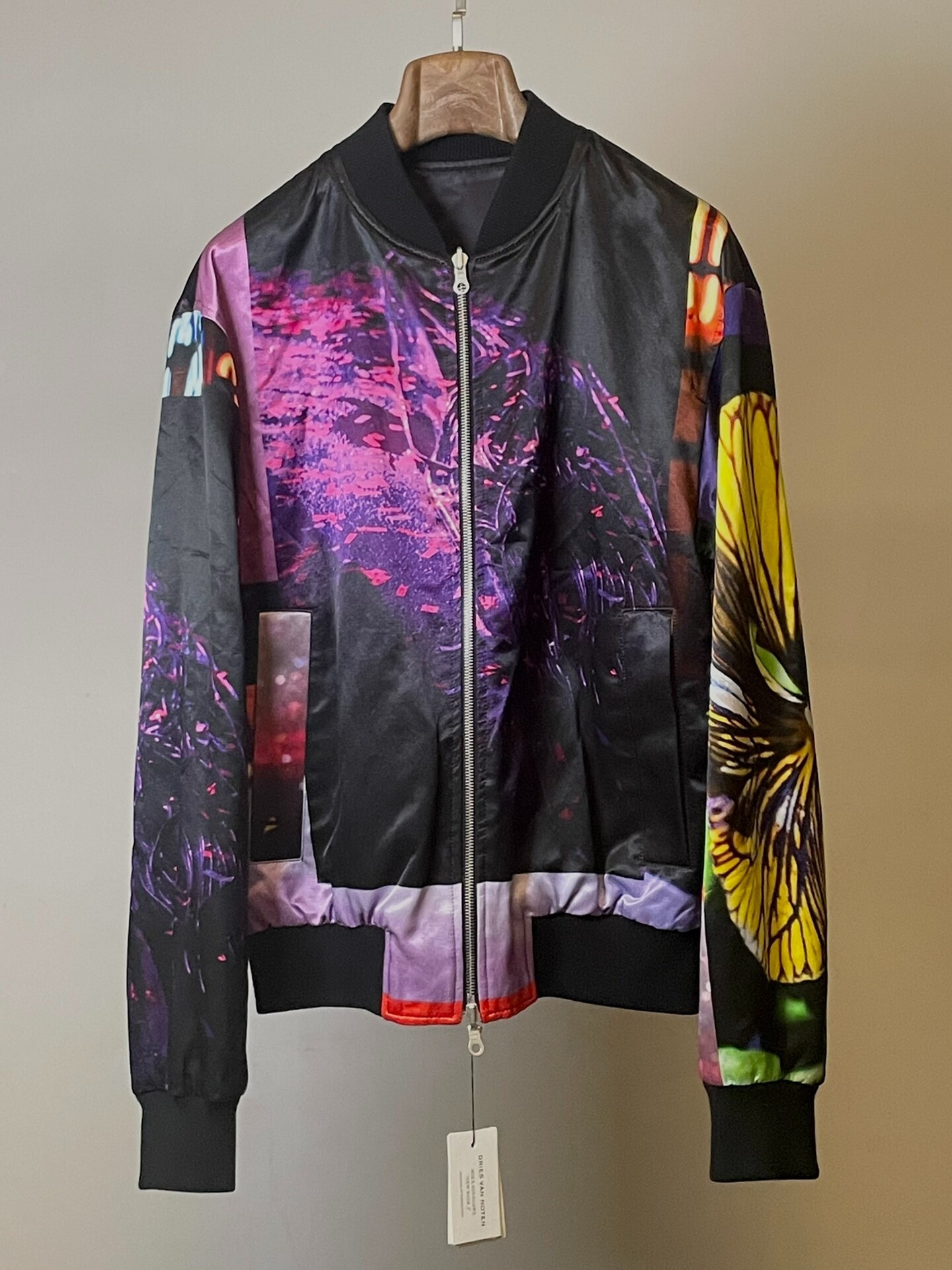 Dries Van Noten S/S20 Floral Baseball Jacket — detail