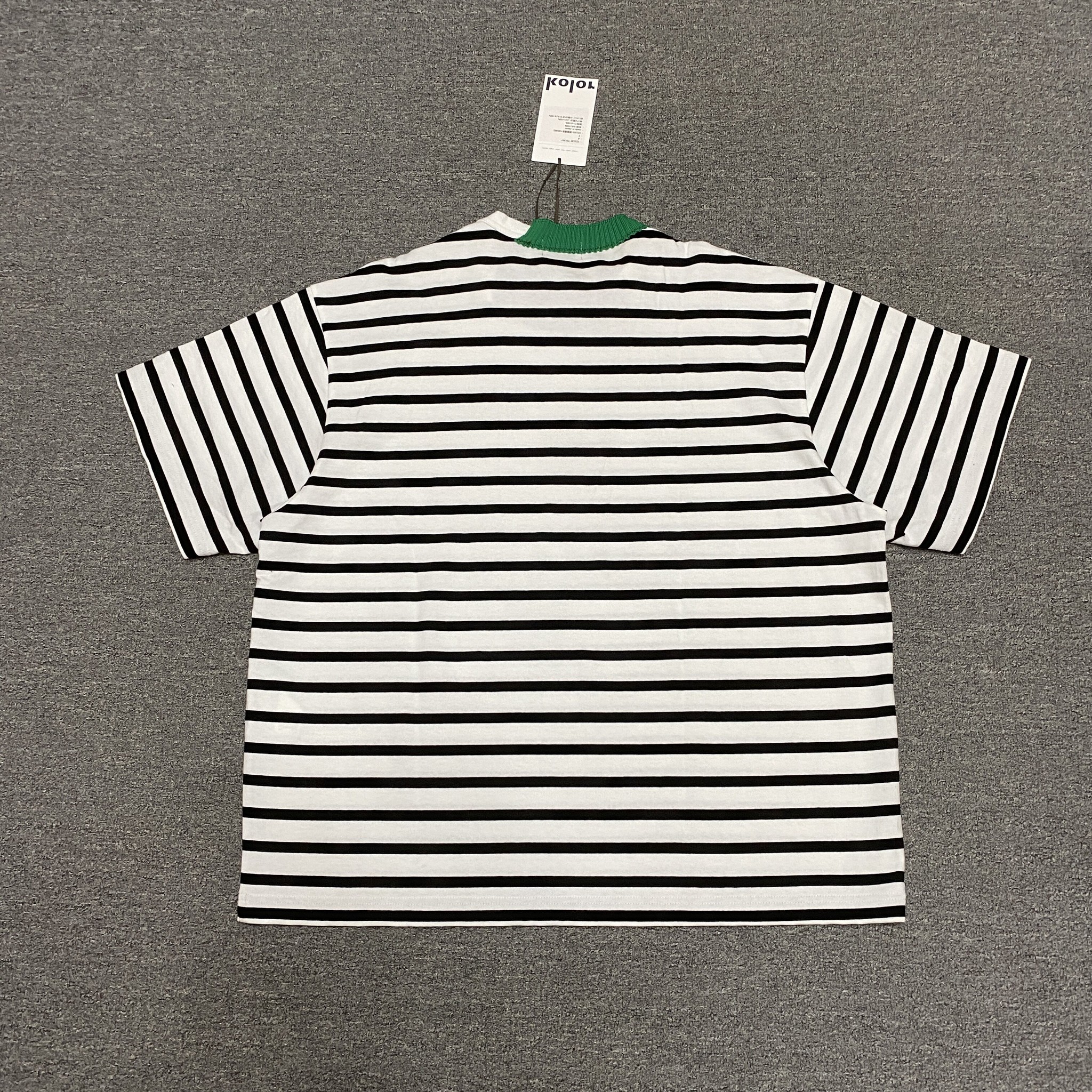 KOLOR BEACON 22SS Striped Short Sleeve Tee — detail