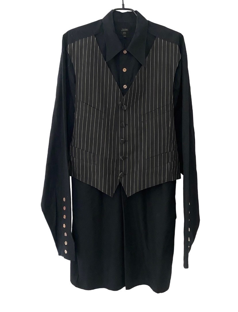 Jean Paul Gaultier Attached Vest Shirt