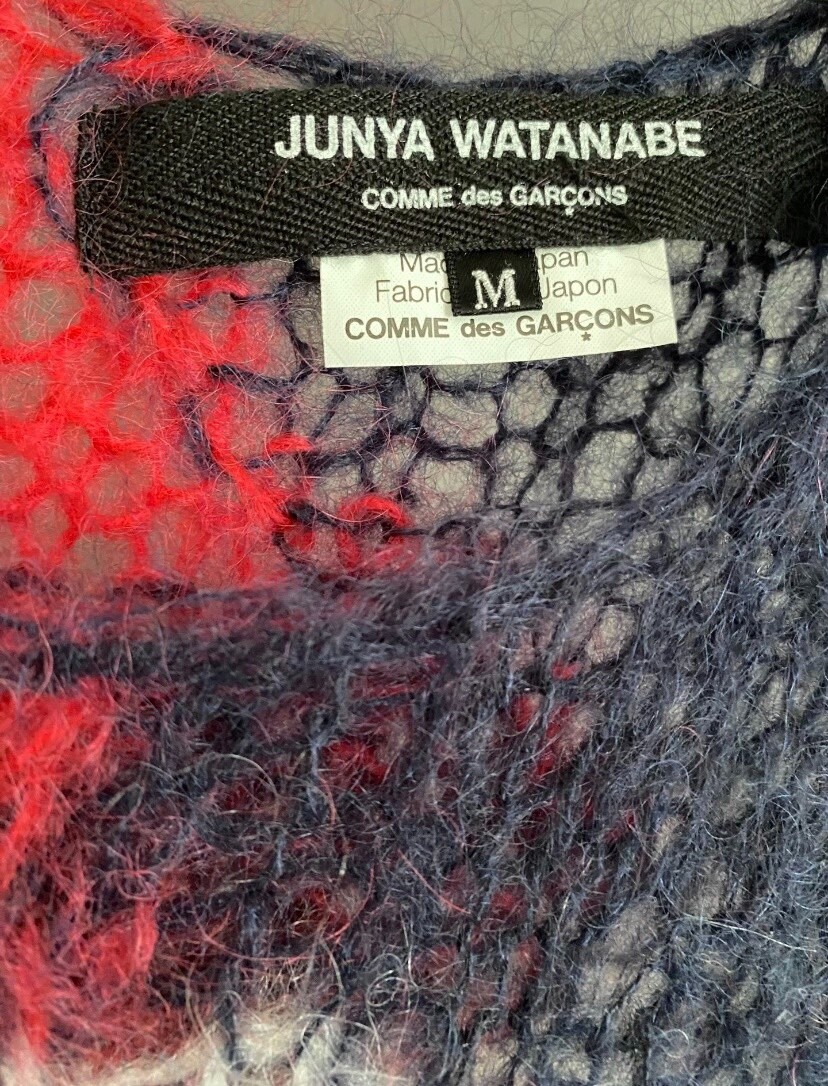Junya Watanabe 2006 Fall Knitted Vest — label