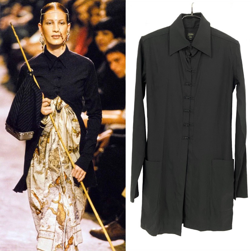 Jean Paul Gaultier 1994 Black Shirt Jacket