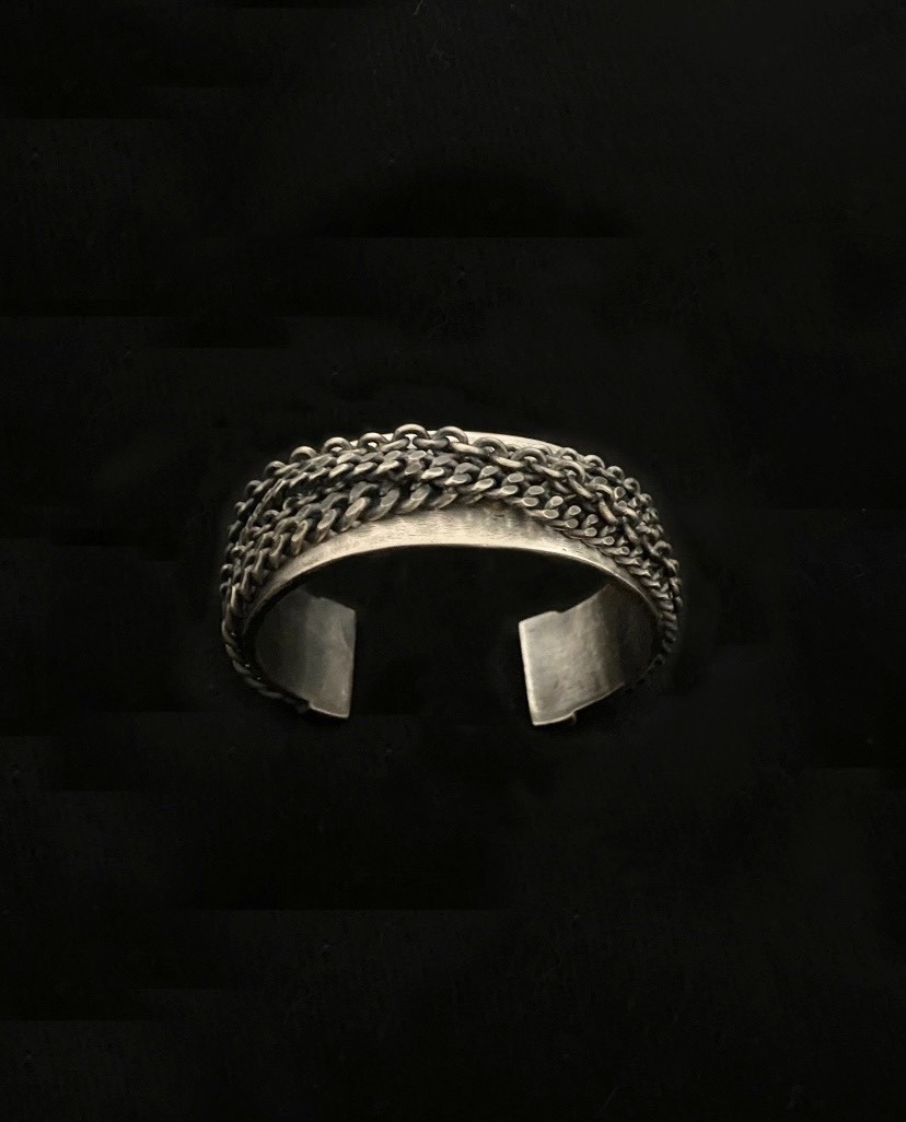 Jean Paul Gaultier Chain Wrap Silver Bracelet