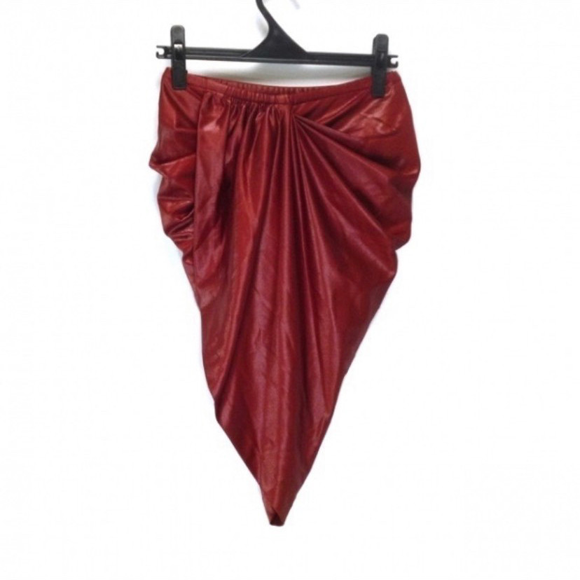 Helmut Lang Early Red Pointed Skirt — detail