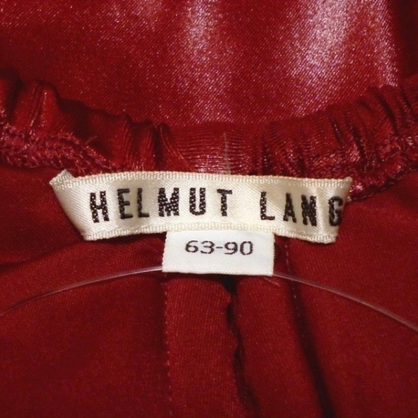 Helmut Lang Early Red Pointed Skirt — back