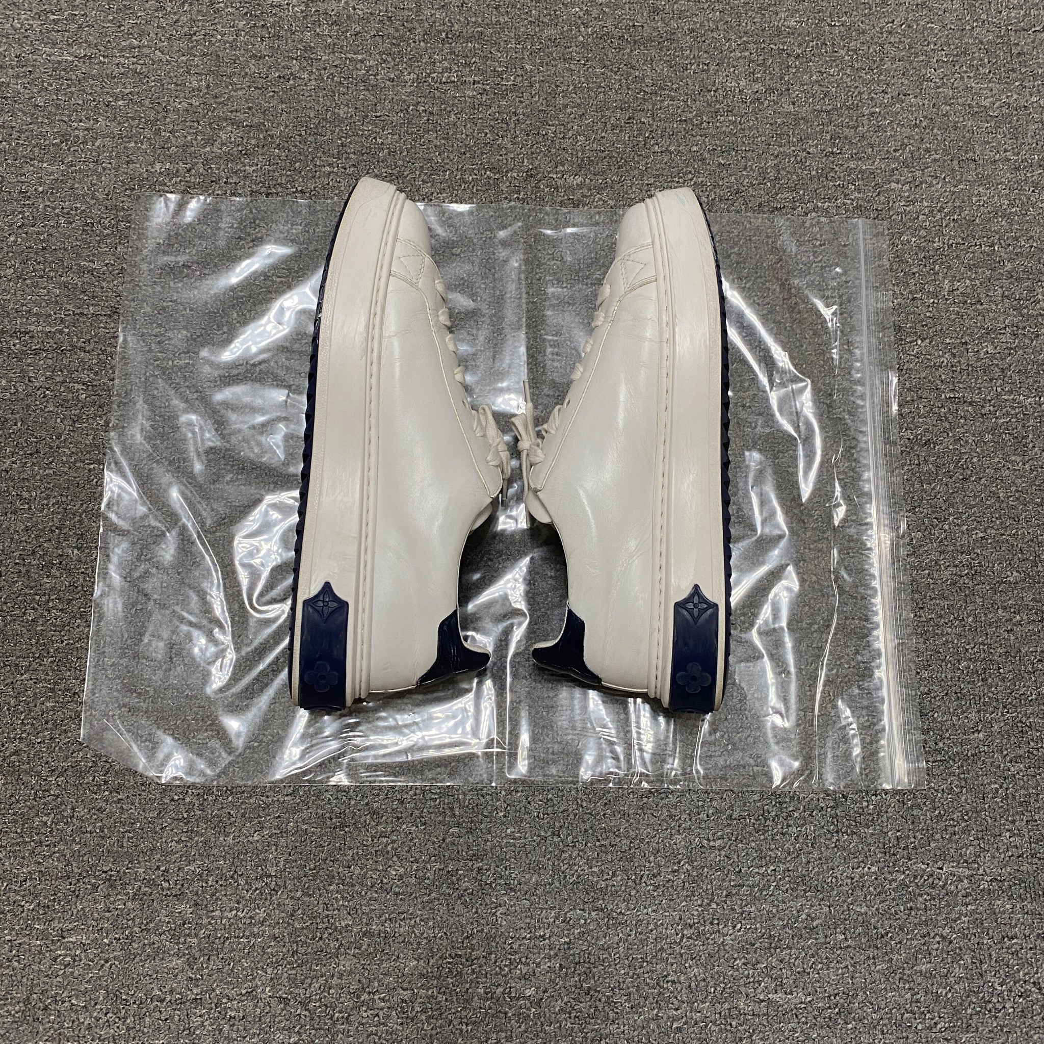 Louis Vuitton White Logo Sneakers — back