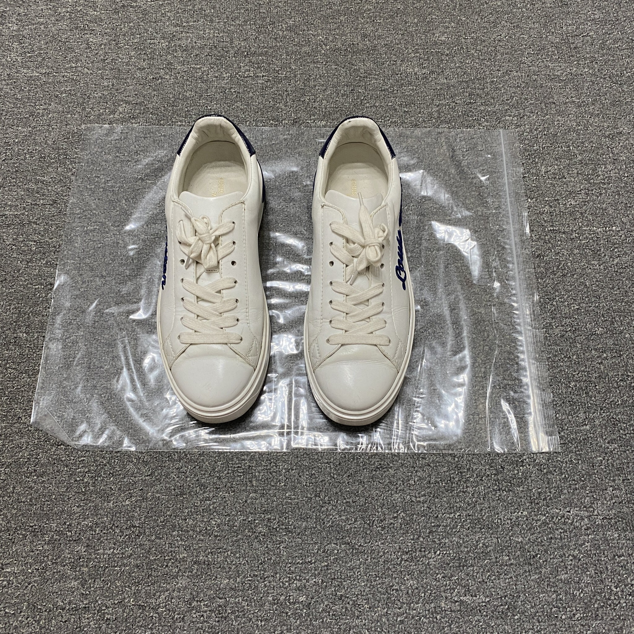 Louis Vuitton White Logo Sneakers — detail