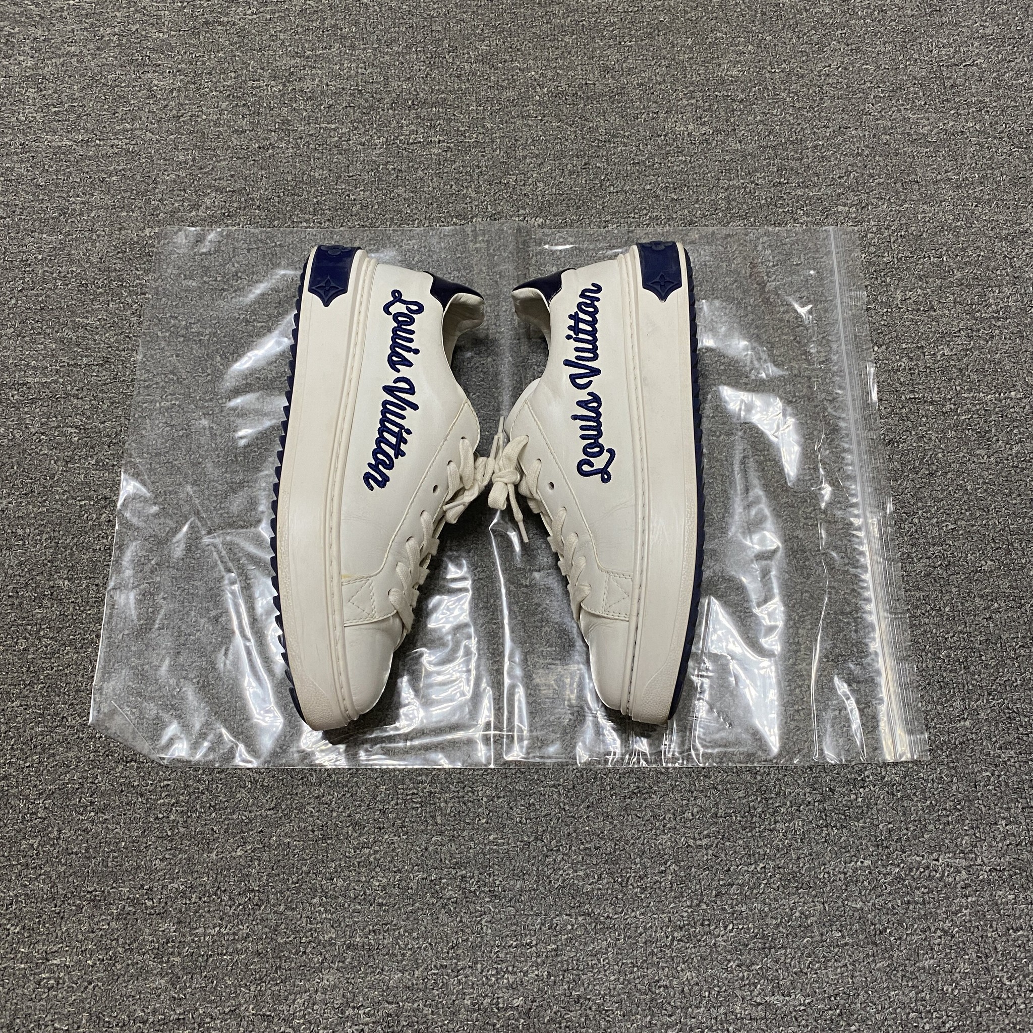 Louis Vuitton White Logo Sneakers — label