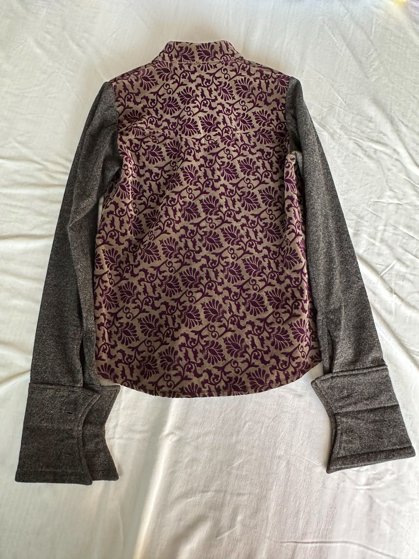Undercover 1997 Leaf Period Velvet Shirt — back