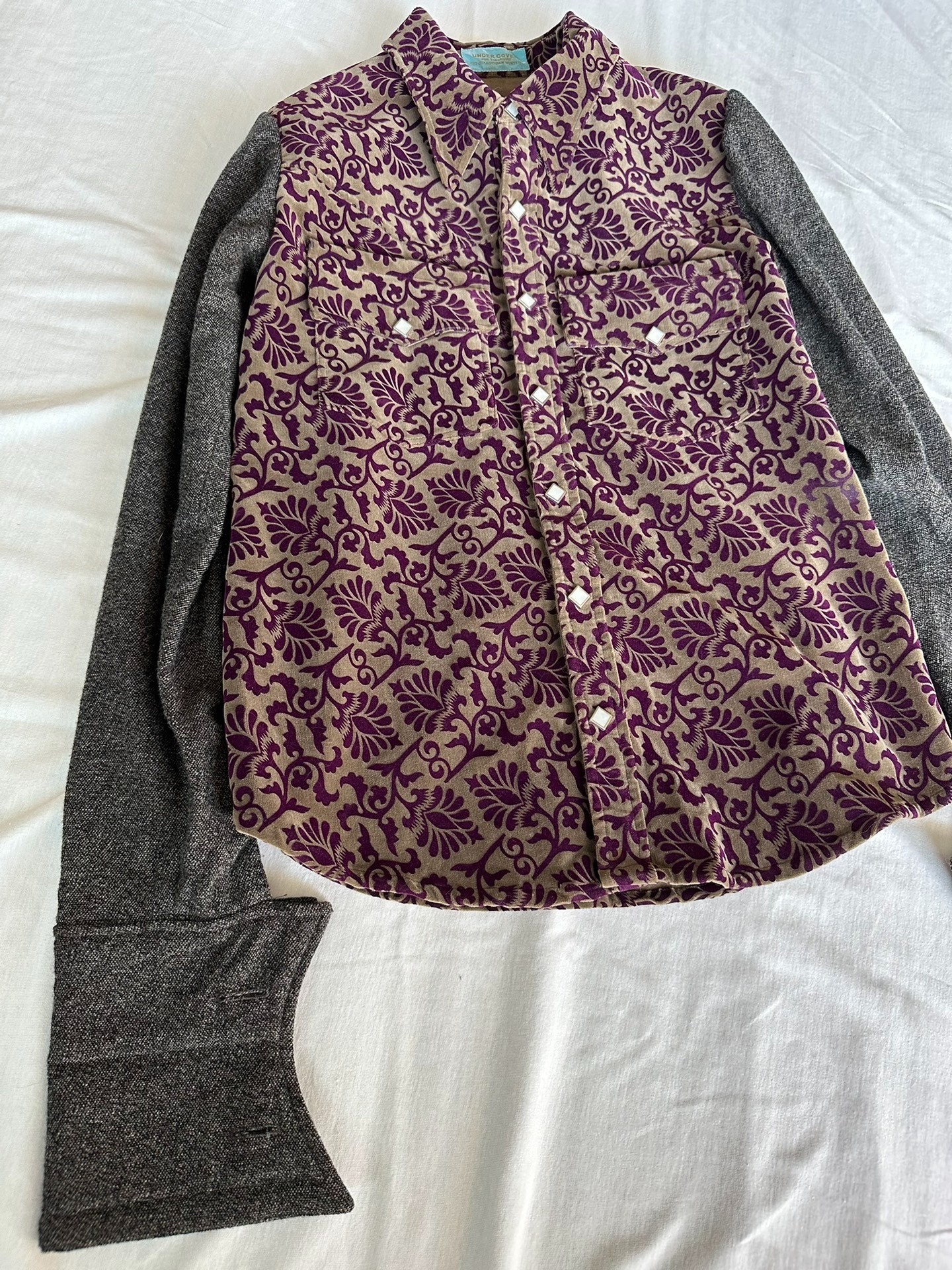 Undercover 1997 Leaf Period Velvet Shirt