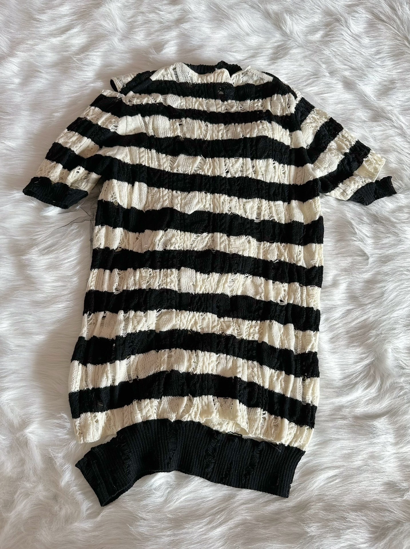 Tao Comme des Garcons Knit Short-Sleeve Top — back