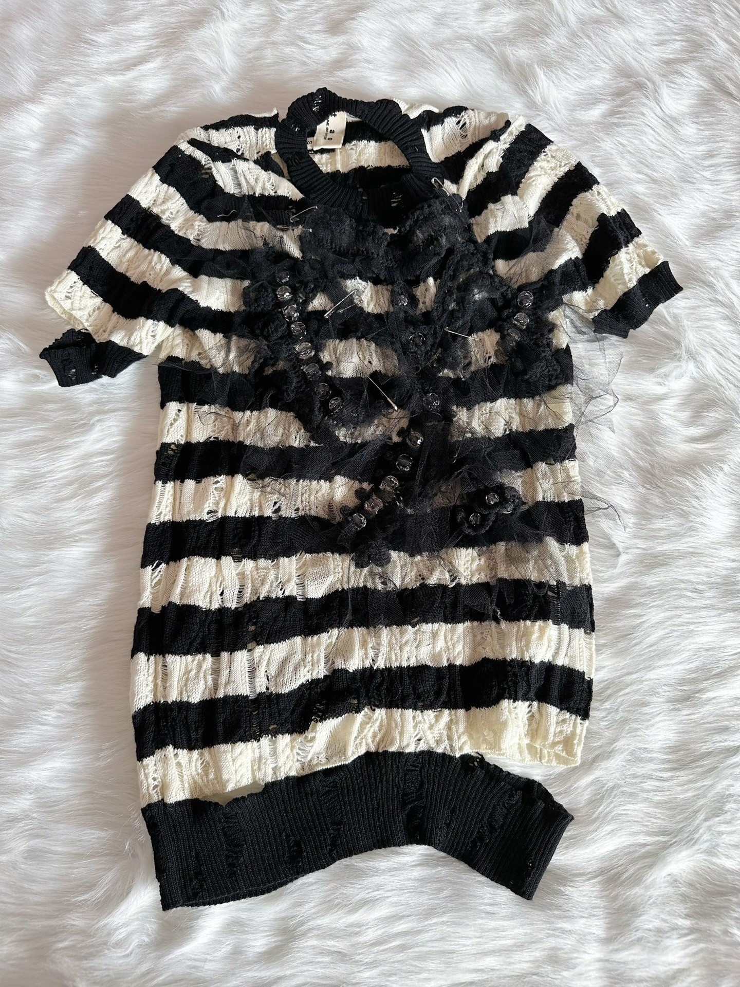 Tao Comme des Garcons Knit Short-Sleeve Top
