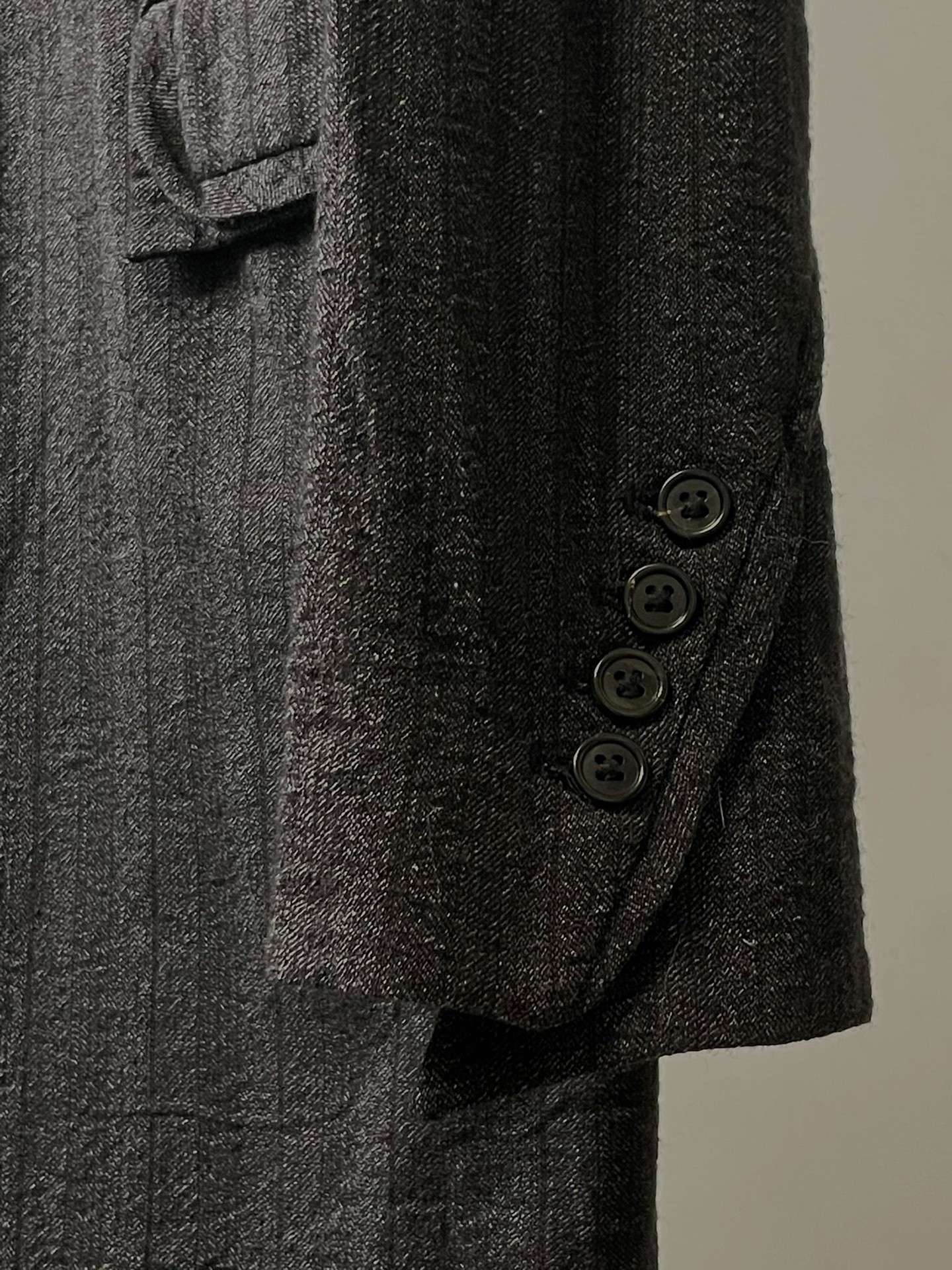 Ann Demeulemeester 2008 Wool Coat — label