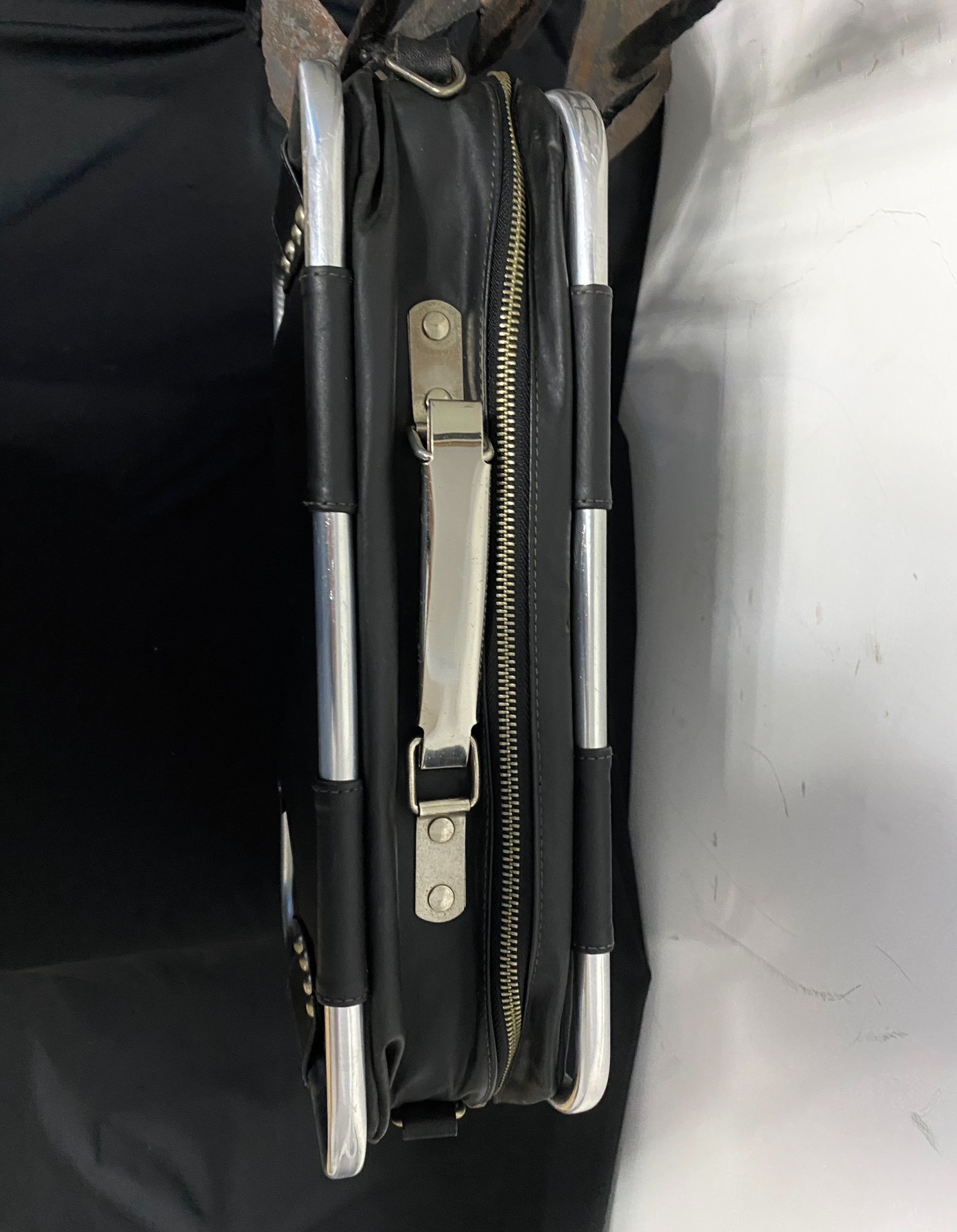 Jean Paul Gaultier Metal Frame Handbag — label