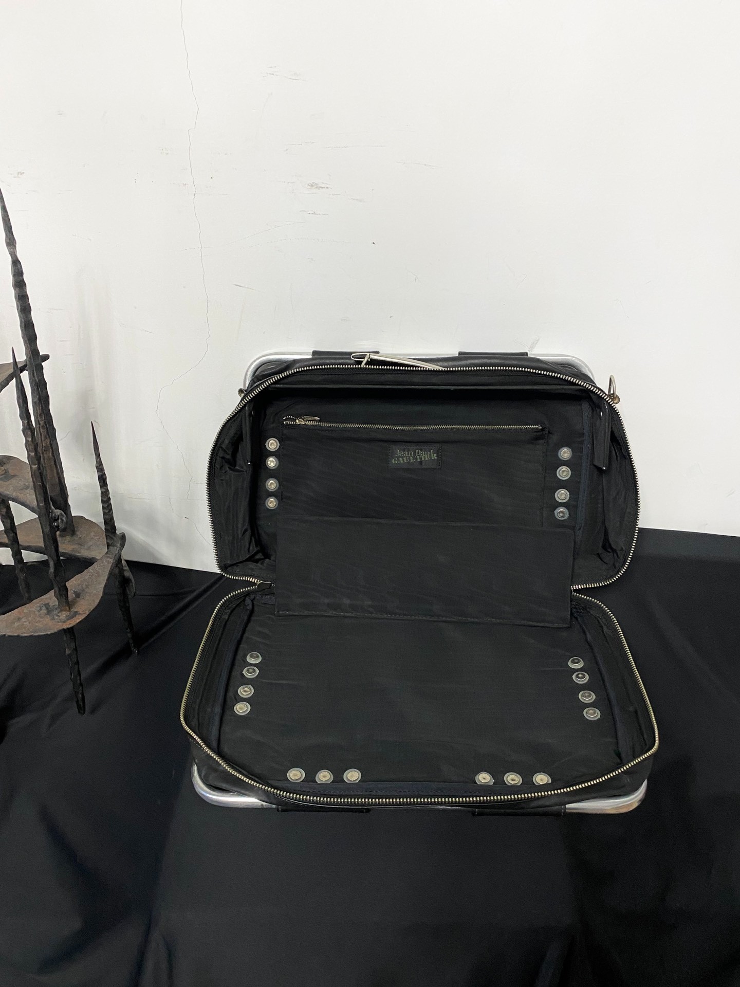 Jean Paul Gaultier Metal Frame Handbag — back
