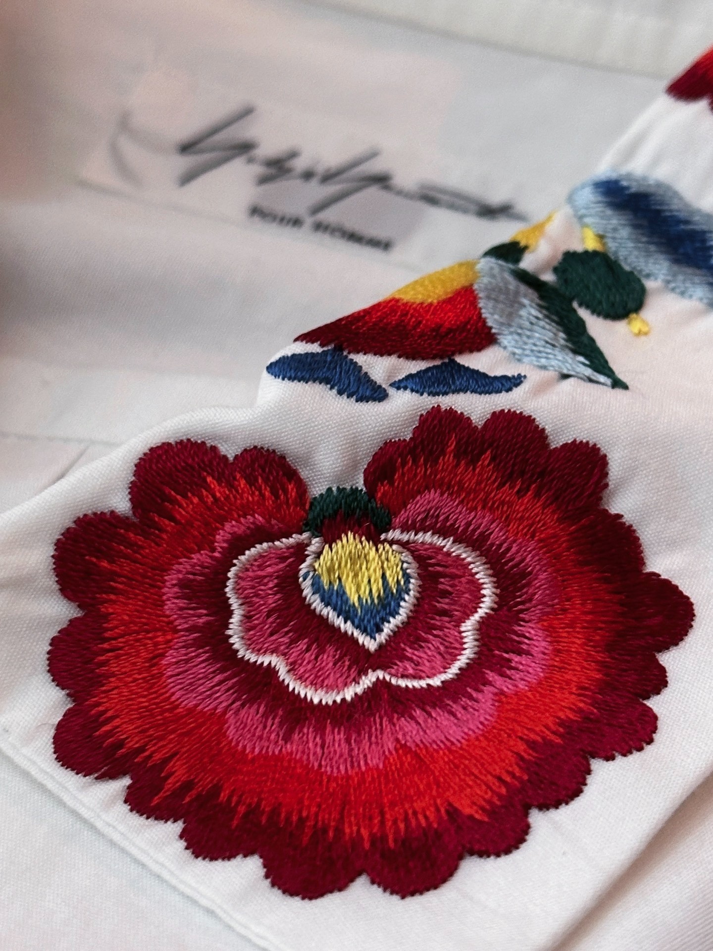 Yohji Yamamoto 15ss Floral Embroidery Shirt — back