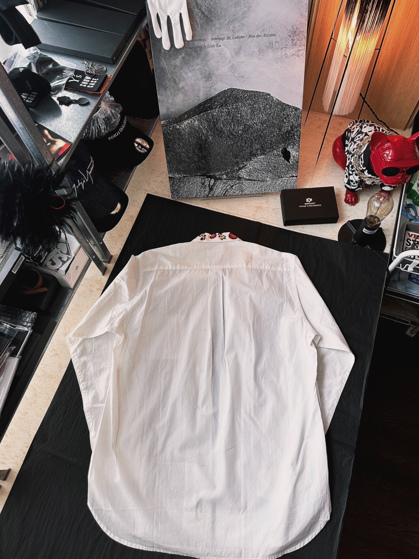Yohji Yamamoto 15ss Floral Embroidery Shirt — label