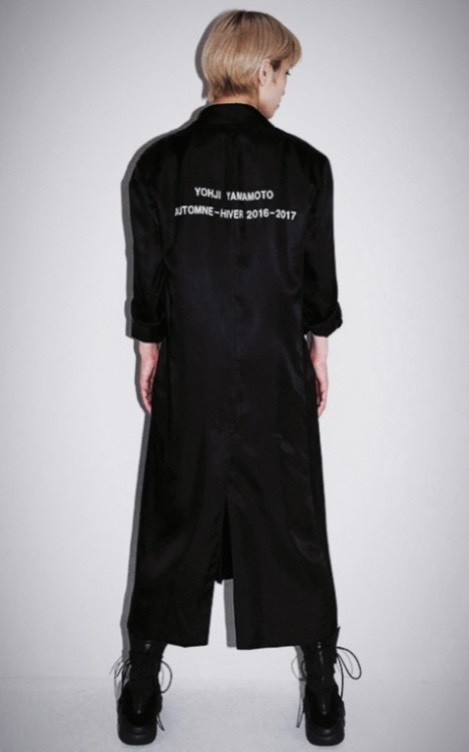 Yohji Yamamoto Staff Coat Replica — label