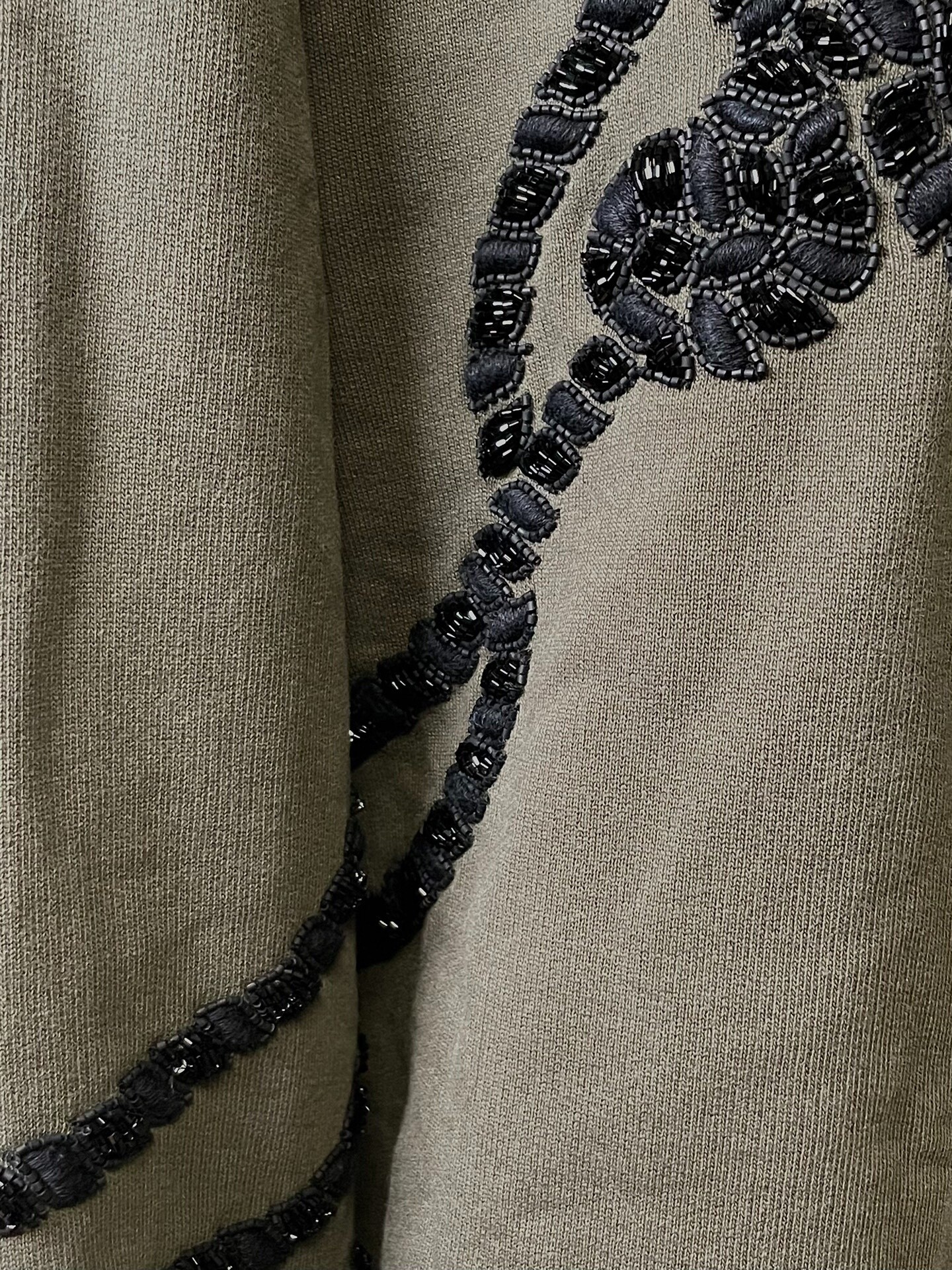 Dries Van Noten Beaded Rope Knot Sweatshirt — label