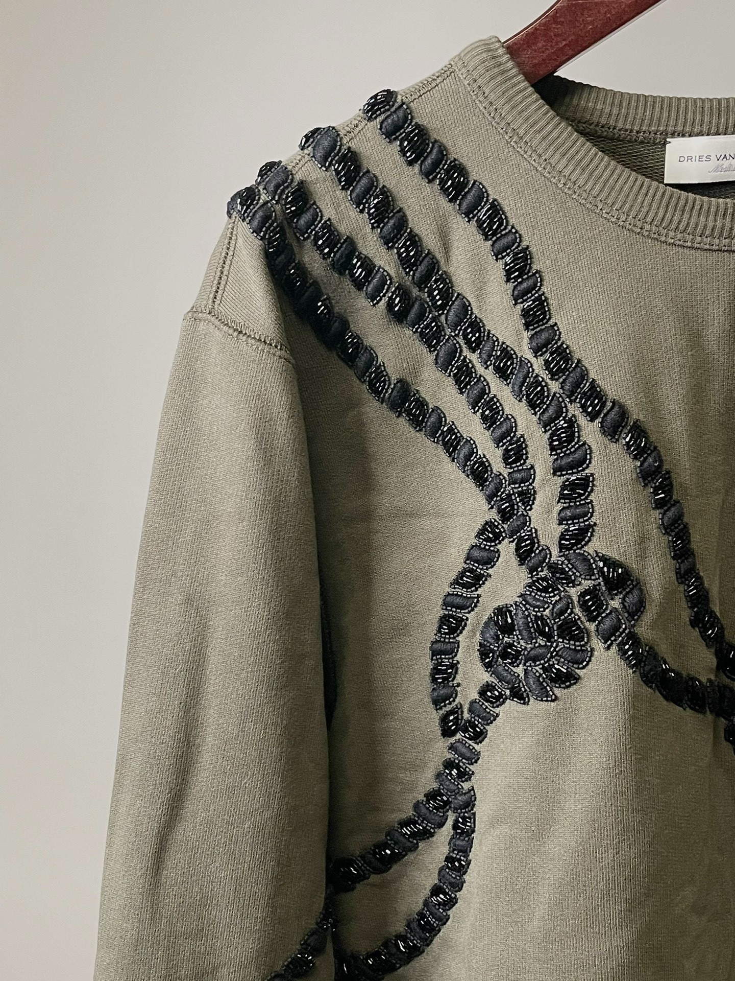 Dries Van Noten Beaded Rope Knot Sweatshirt — back