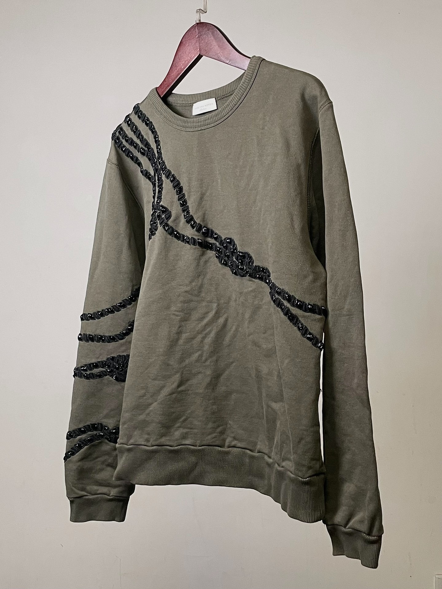 Dries Van Noten Beaded Rope Knot Sweatshirt — detail
