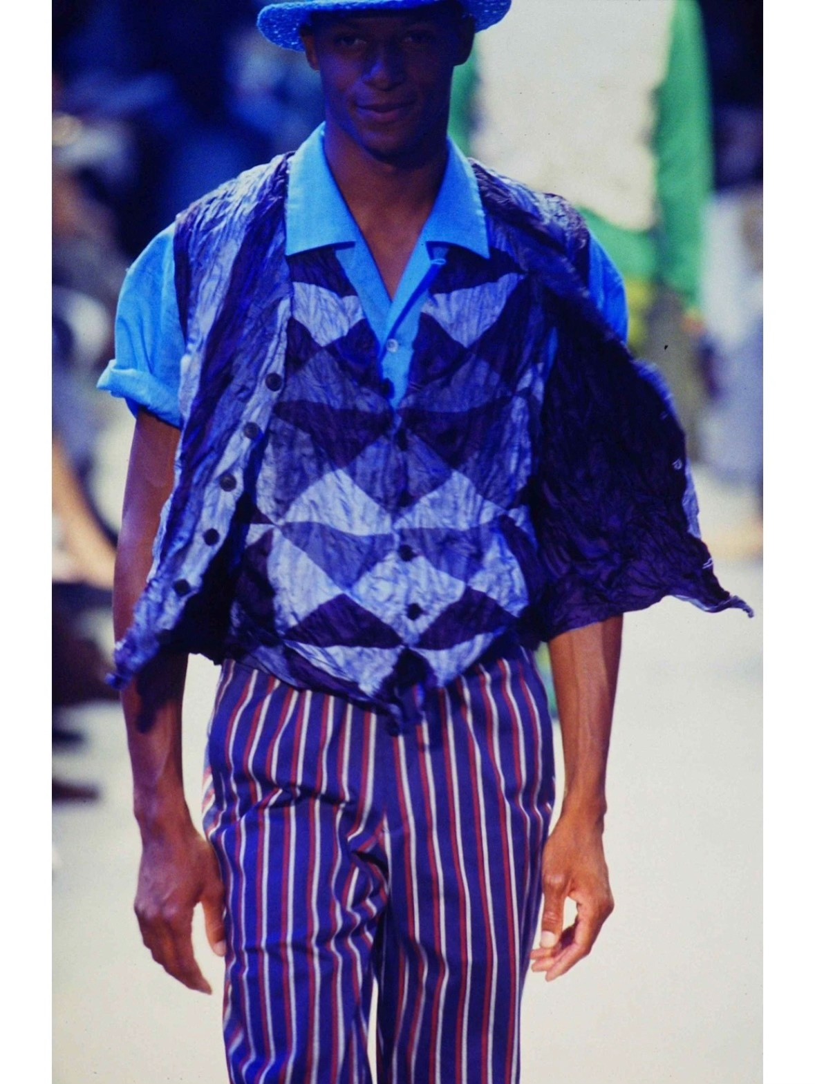 Vintage Issey Miyake Pleated Vest — front