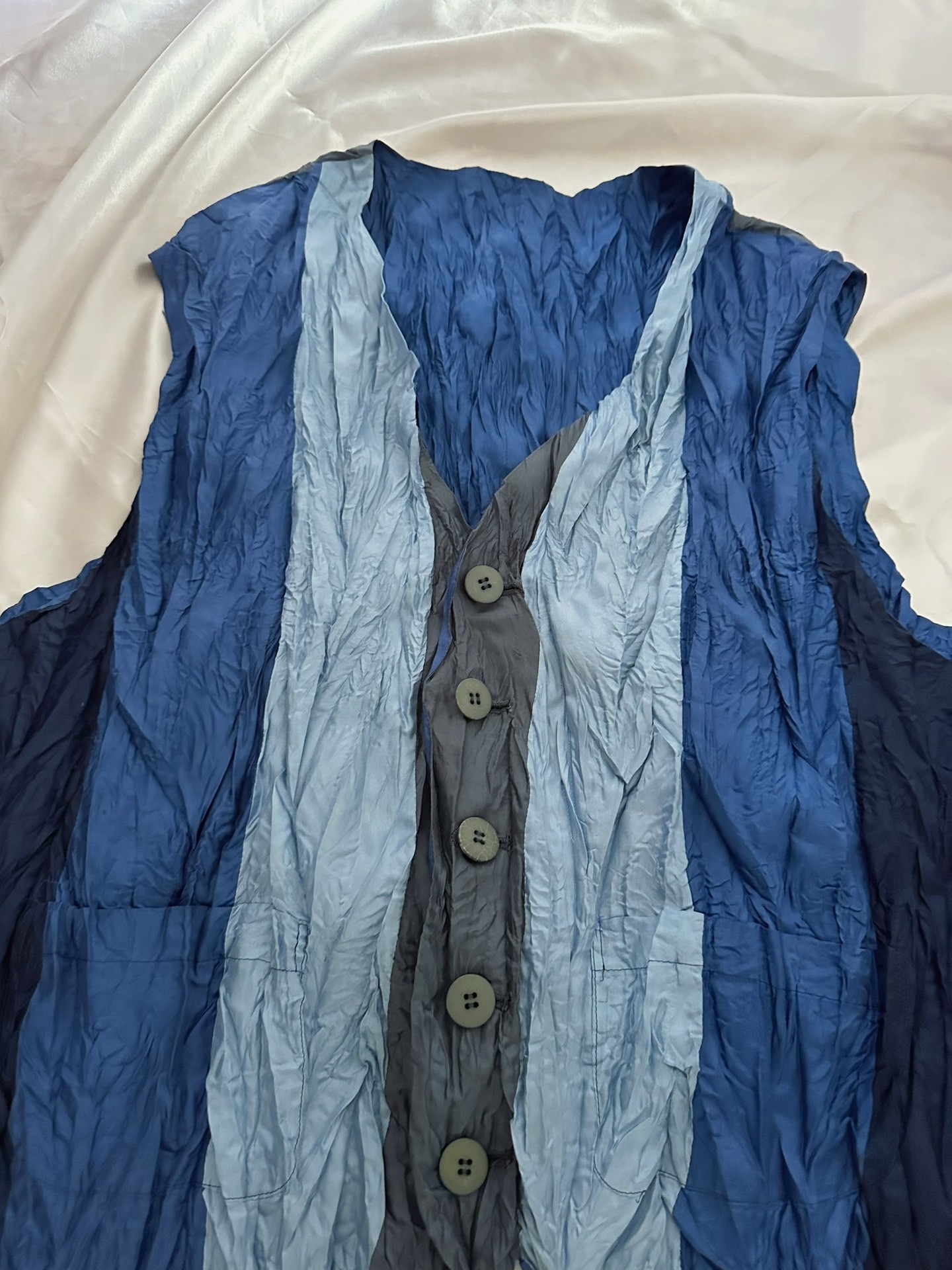 Vintage Issey Miyake Pleated Vest — back