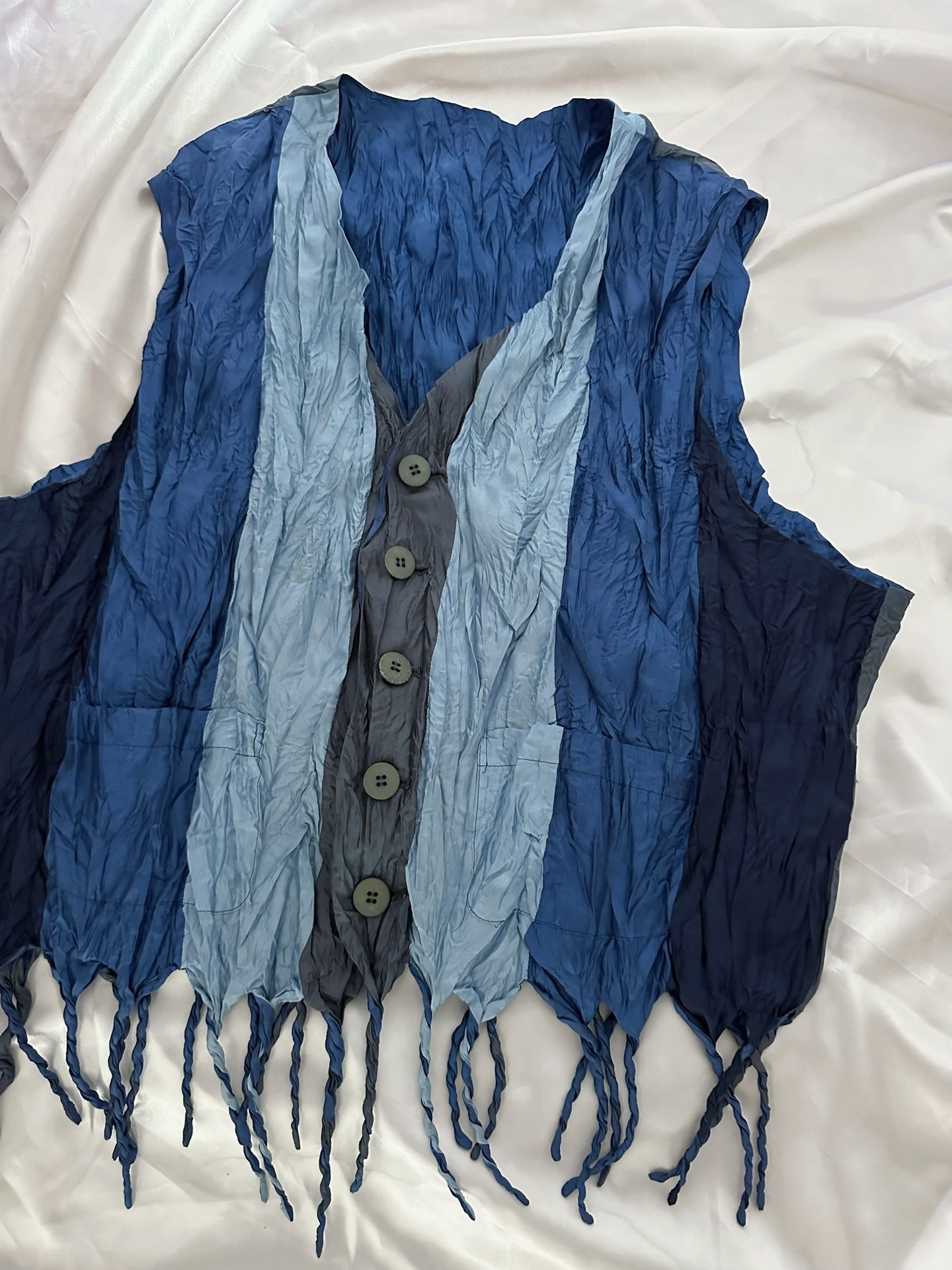 Vintage Issey Miyake Pleated Vest — label
