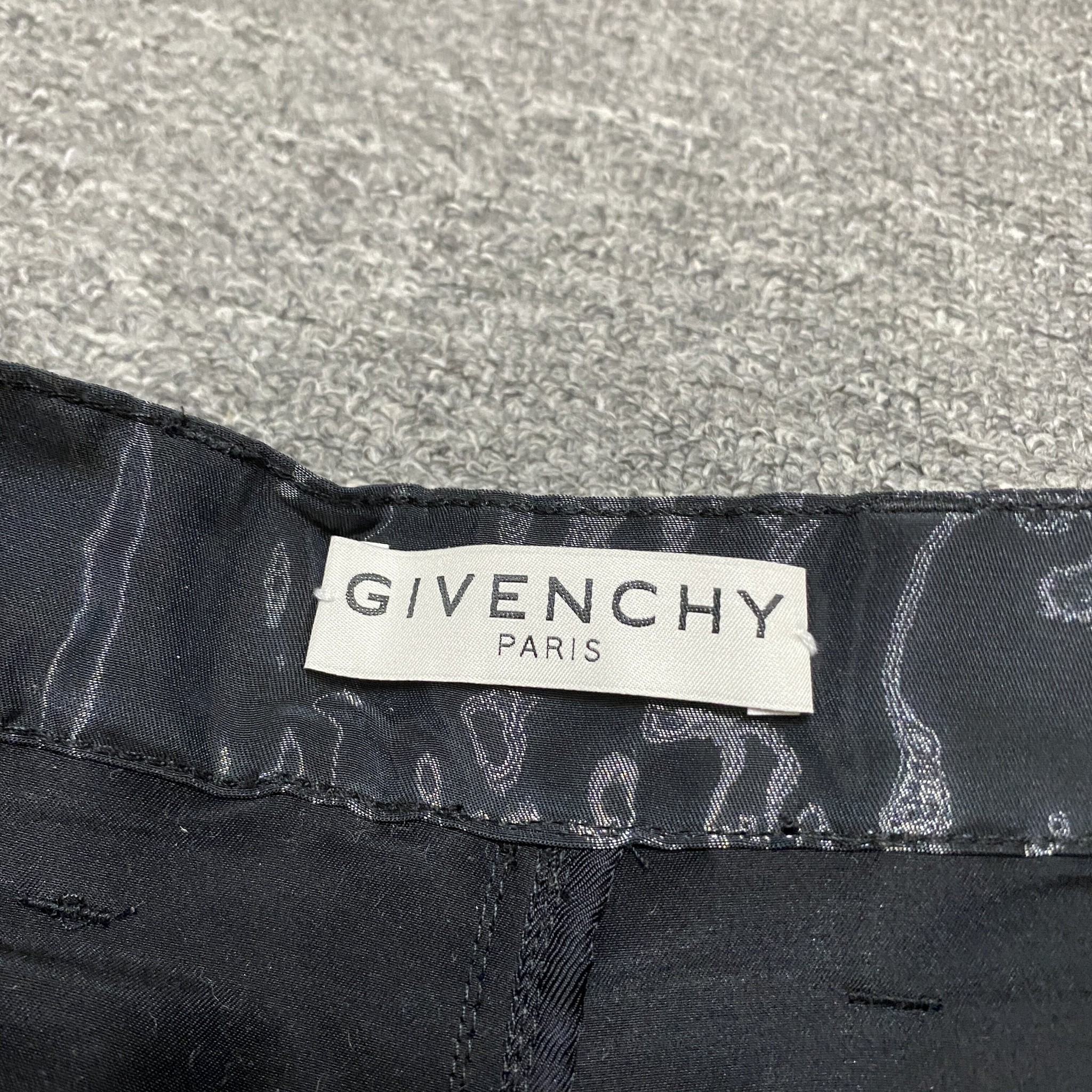 Givenchy Multi-Pocket Reflective Cargo Shorts — label