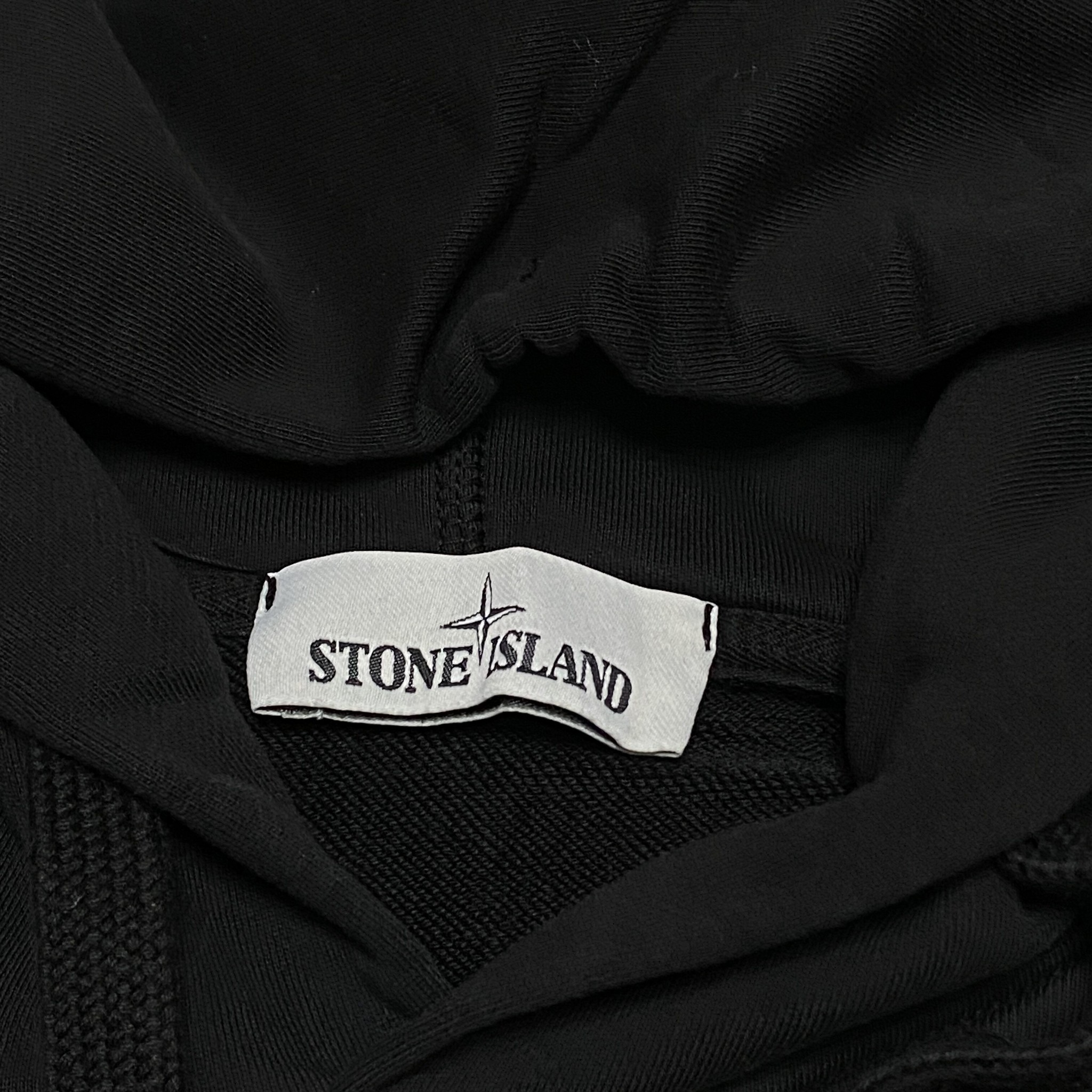Stone Island Black Pullover Hoodie — back