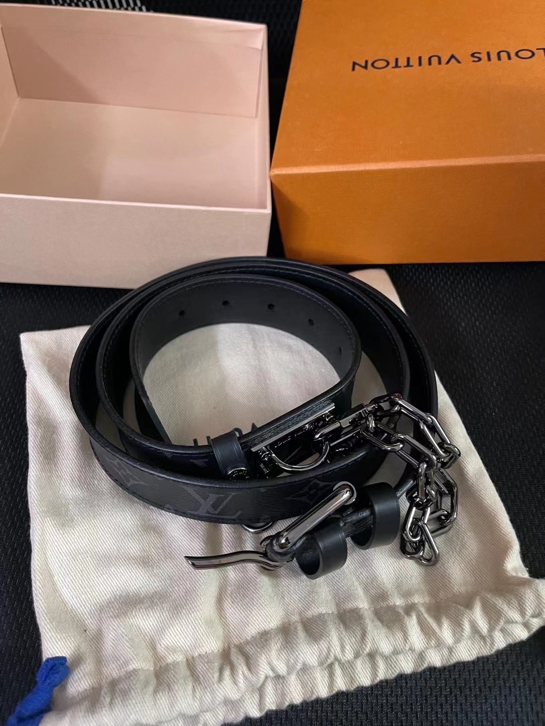 Louis Vuitton Monogram Chain Belt