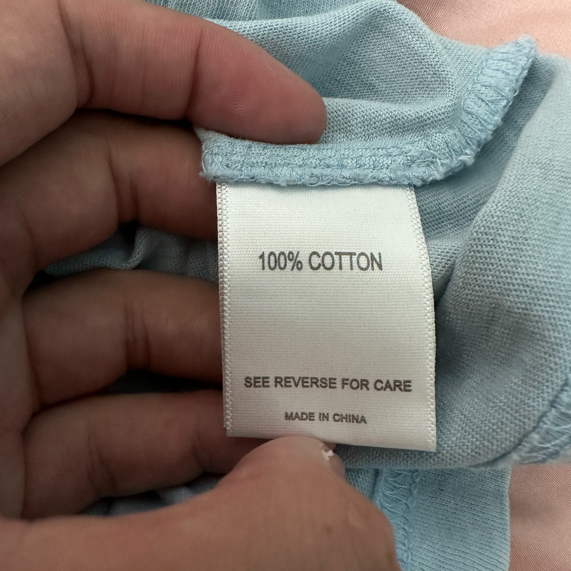 Mitchell & Ness UNC Light Blue Tee — detail