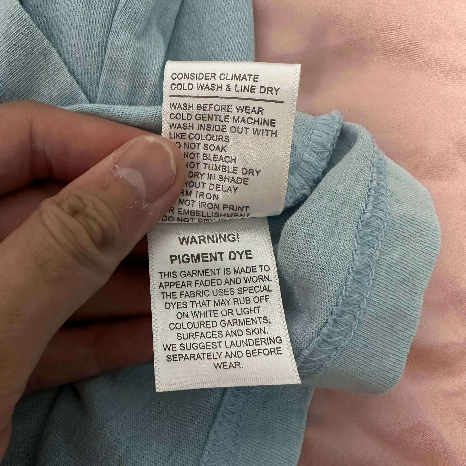 Mitchell & Ness UNC Light Blue Tee — back