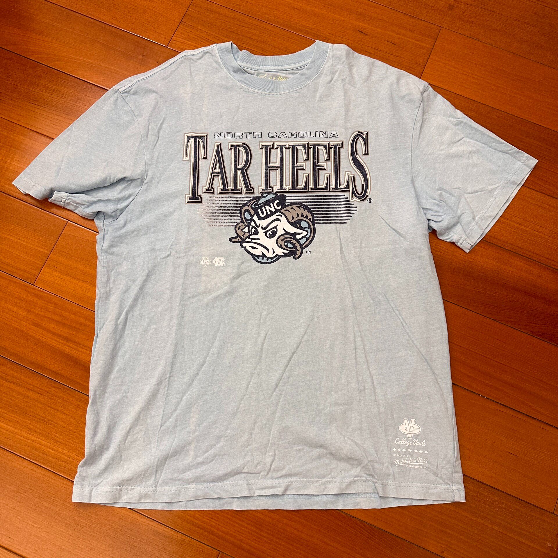 Mitchell & Ness UNC Light Blue Tee