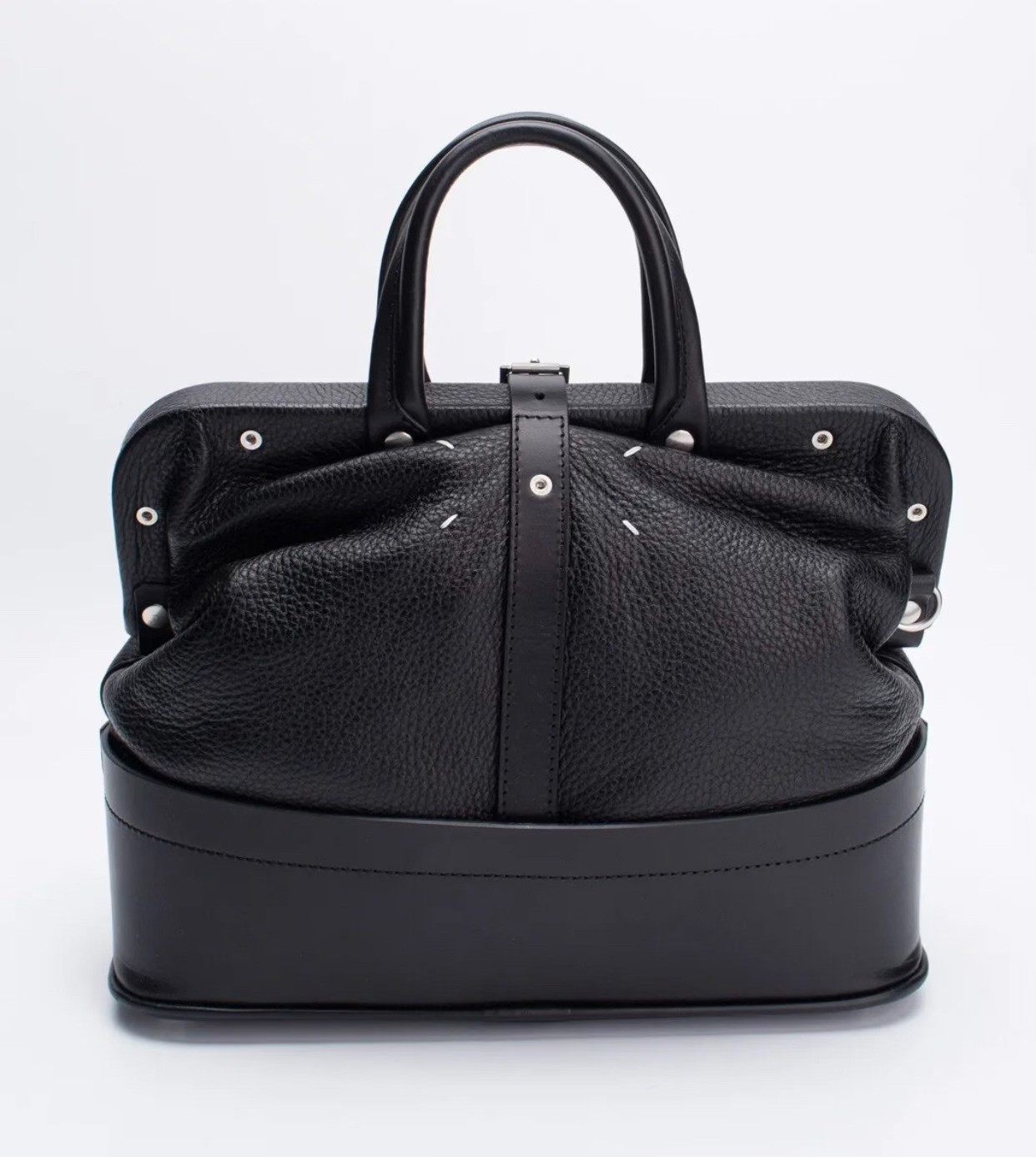 Maison Margiela Black Bowling Bag — label