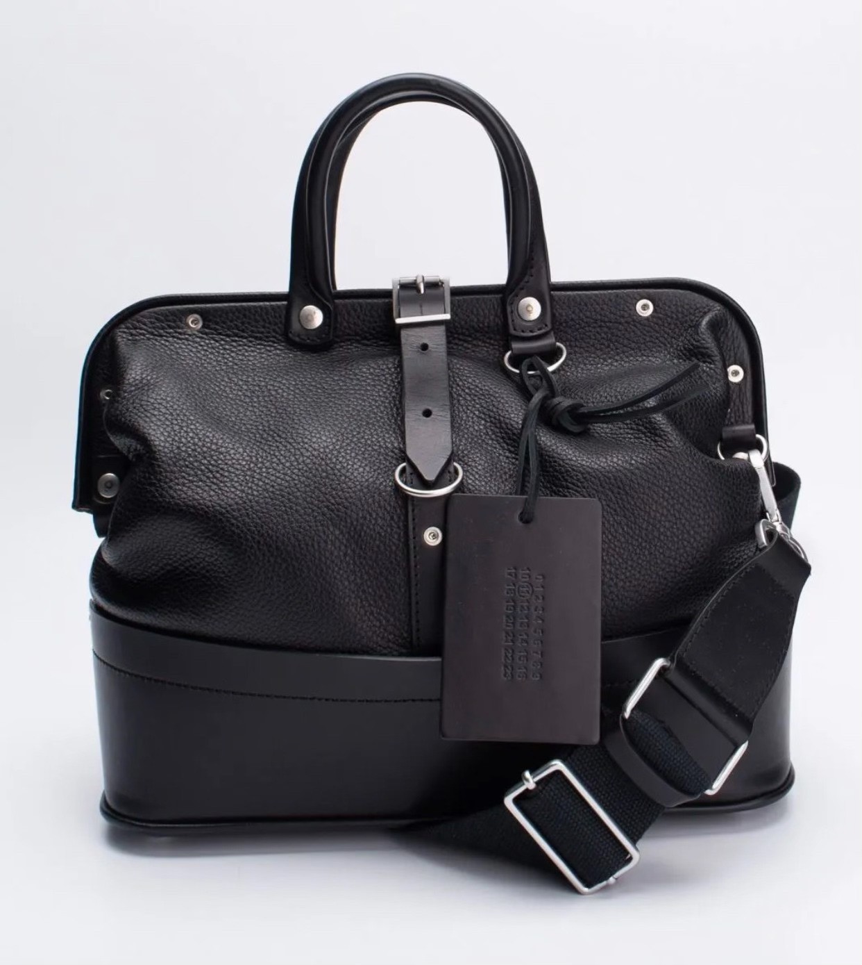 Maison Margiela Black Bowling Bag — back
