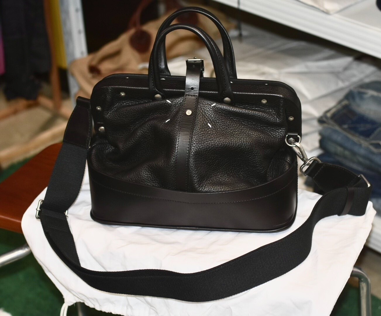 Maison Margiela Black Bowling Bag